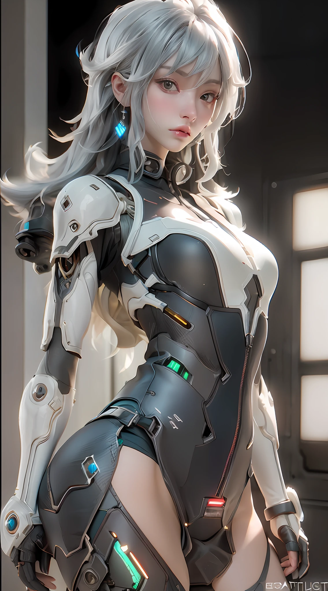 ((Best quality)), ((masterpiece)), (detailed:1.4), 3D, an image of a beautiful cyberpunk female,HDR (High Dynamic Range),Ray Tracing,NVIDIA RTX,Super-Resolution,Unreal 5,Subsurface scattering,PBR Texturing,Post-processing,Anisotropic Filtering,Depth-of-field,Maximum clarity and sharpness,Multi-layered textures,Albedo and Specular maps,Surface shading,Accurate simulation of light-material interaction,Perfect proportions,Octane Render,Two-tone lighting,Wide aperture,Low ISO,White balance,Rule of thirds,8K RAW,