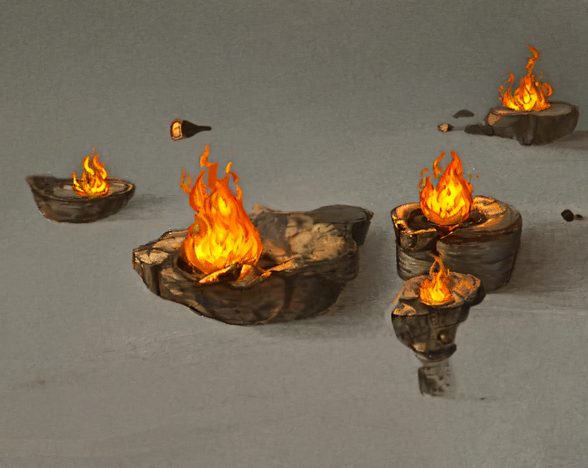 A realistic flame