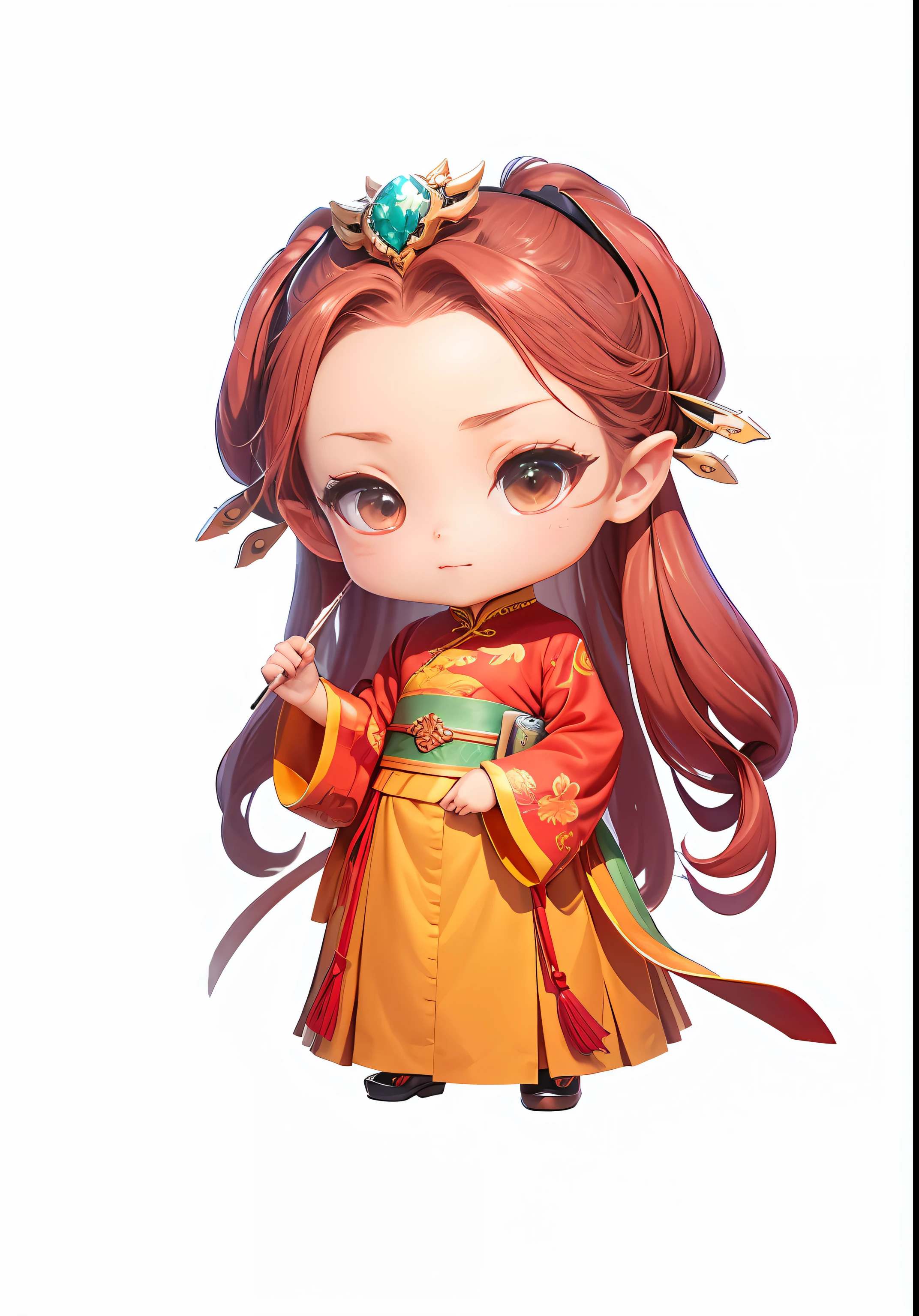 Chinese shoes,Metal edges,Pattern,Pedras preciosas,Refinement,8K,Beautifully painted cute digital painting,Digital painting in anime style,