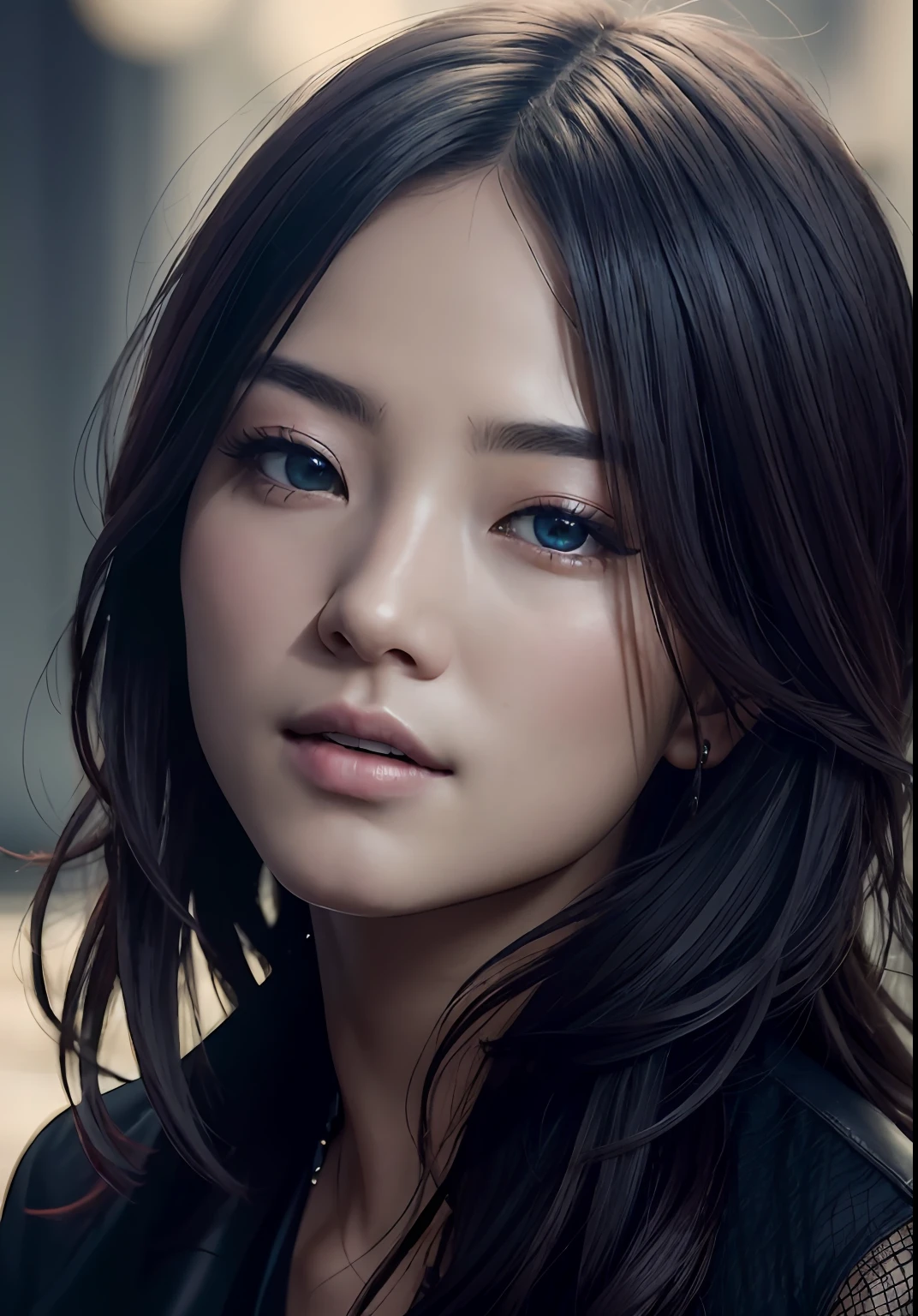 styled,model shoot style,A close-up RAW portrait of Chinese actress Cai Wenjing,((beauitful face:1.7, perfectface:1.3)),(looking from above:1.2),best qualtiy,Epic(Lee Jeffries photo,Sony A7,50 millimeters,pores:1.5,a color,hyper-detailing:1.5,filmgrain:1.4, hyper realisitc:1.5),Surreal and realistic textures,tmasterpiece,Unreal Engine5,extremely detailed 8k cg wallpaper,photorealistic eye, Crazy detail photos,(ecstasy of light and shadow,deepshadow),(Winner of the Pulitzer Prize for Photography and the Taylor Wesing Photography Prize)