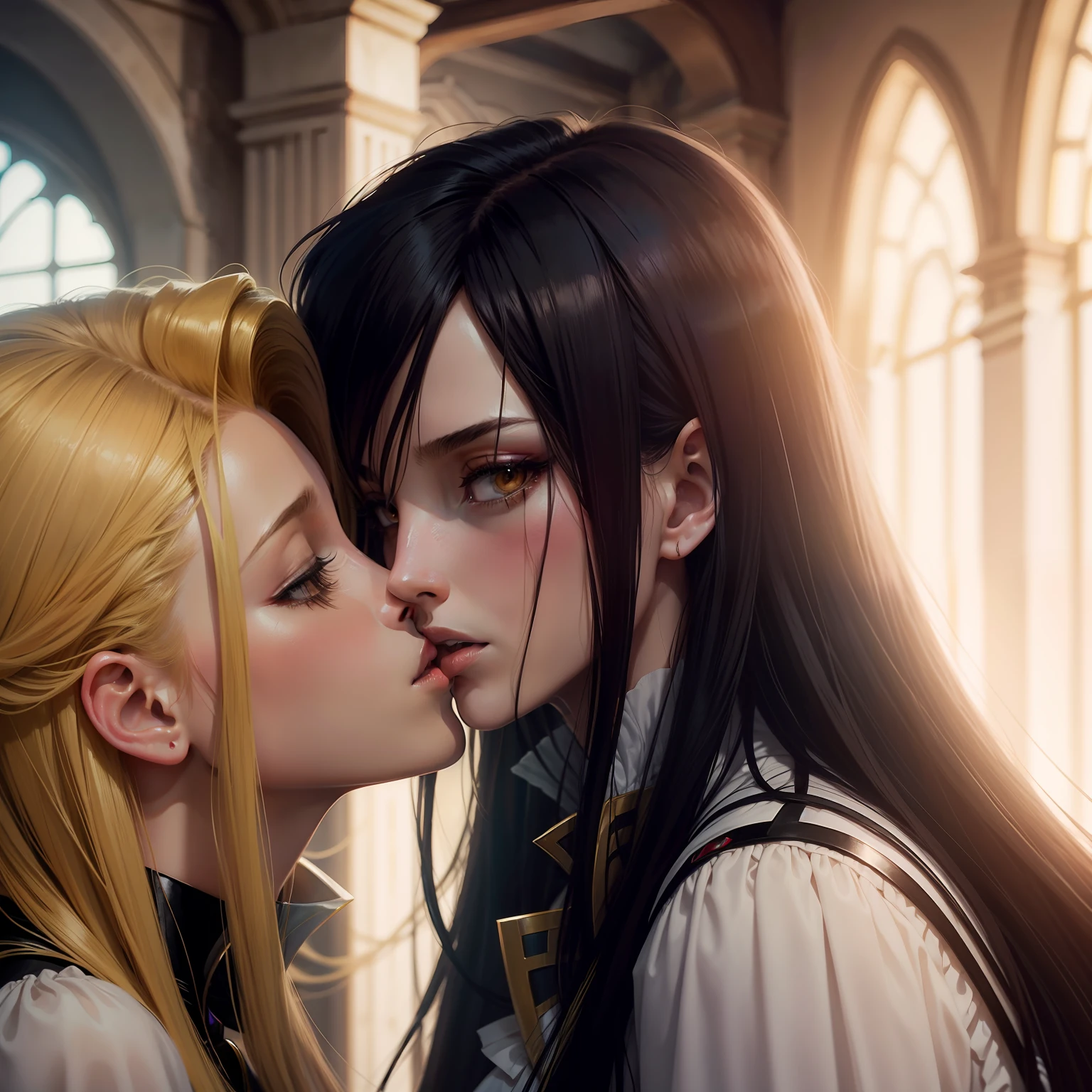 code geass, c.c. Kissing Lelouch Lammerouge, en el castillo de britannia