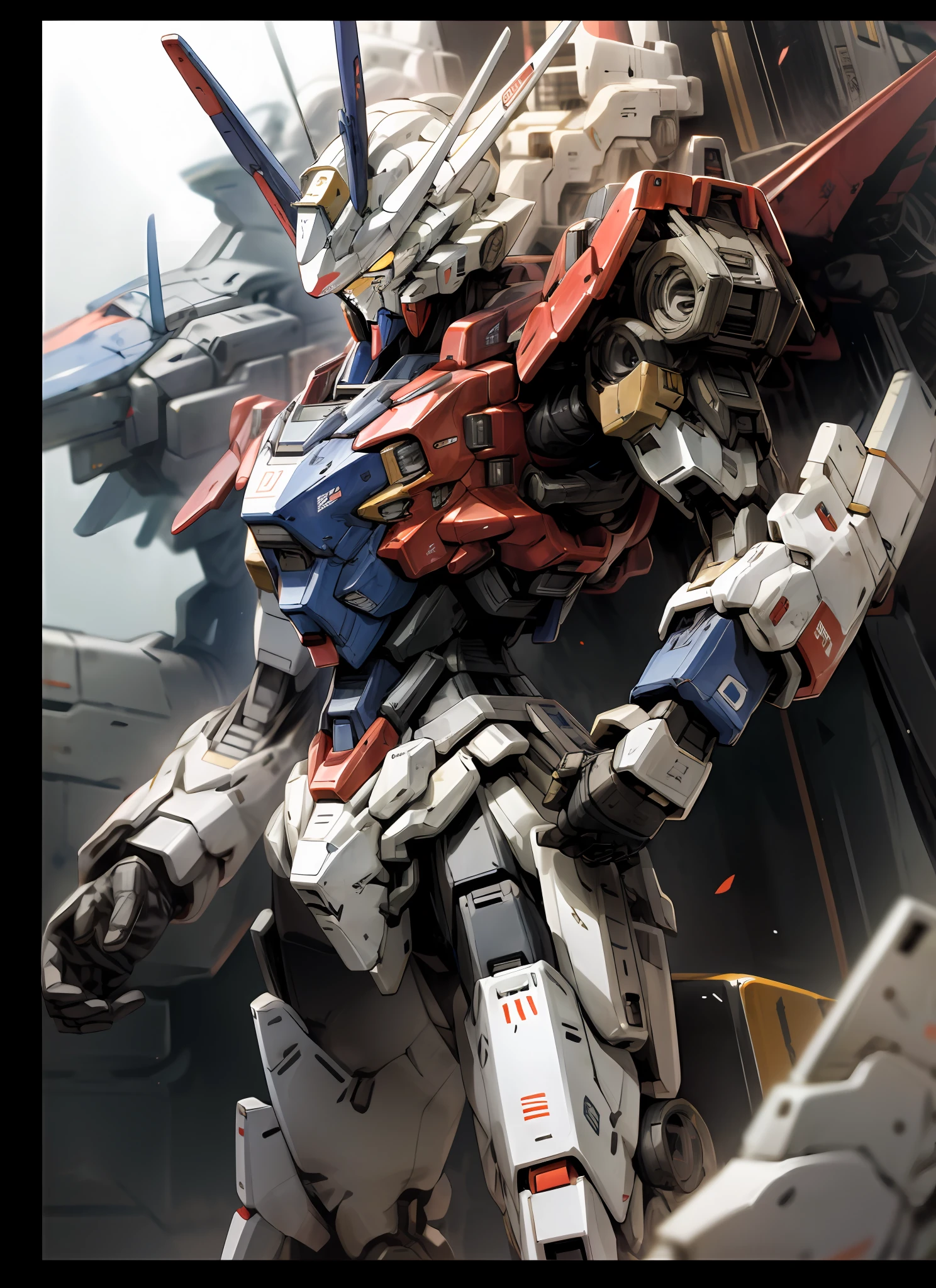 Gundam robots,Q version,character design,best qualtiy,tmasterpiece,Multi-directional view