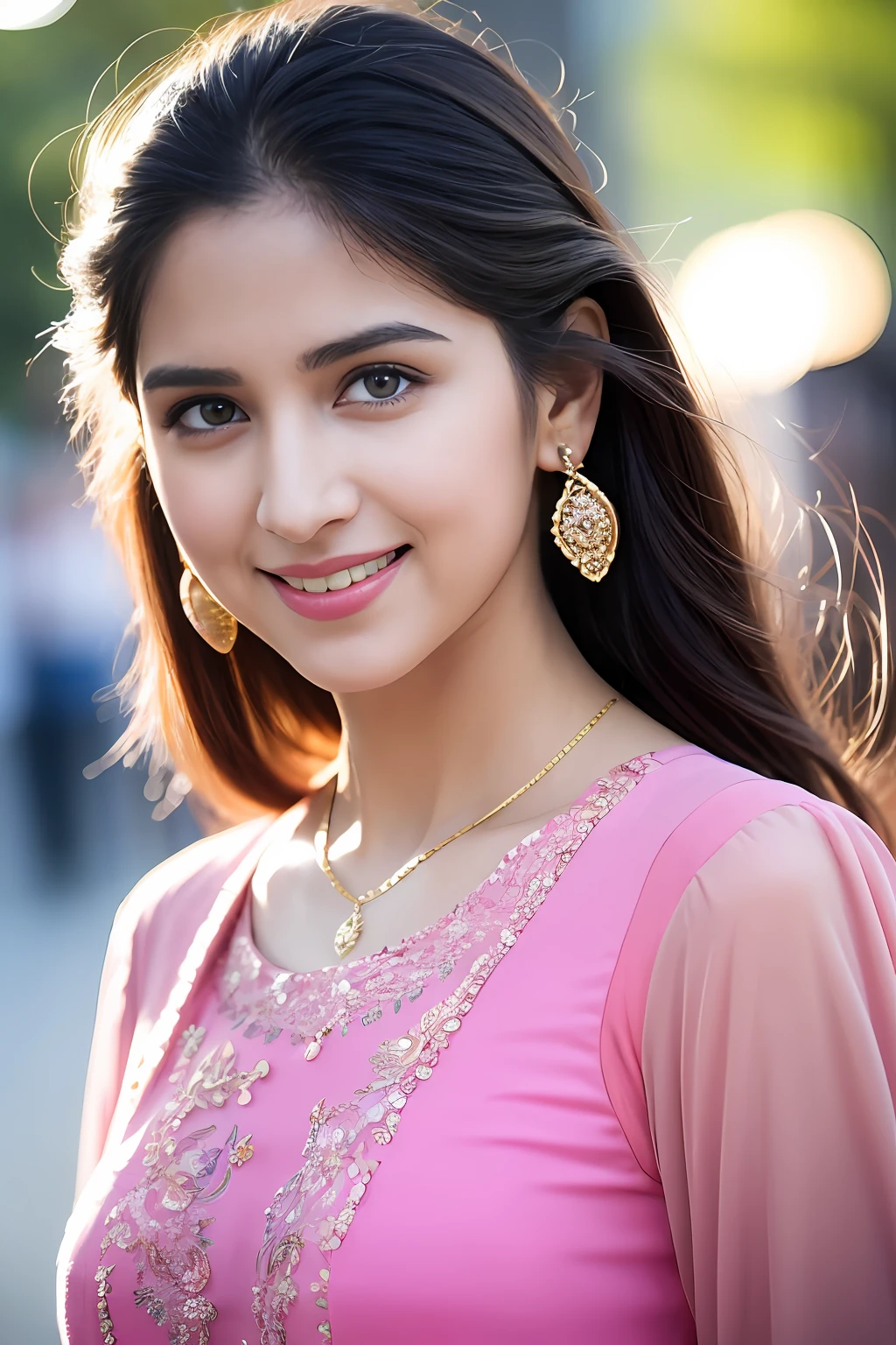 Best quality Masterpiece, Wear long Pink anarkali dress sitting, gorgeous royal, ((Katrina kaif:1.2)), jewellery, gem, necklace, gold bracelet, anklets, thick lips, skindentation, parted lips, ulzzang-6500-v1.1, portrait of a beautiful Indian woman, From Golden Skin, 27 years old, Pretty woman, Indian model, (in long pink anarkali dress) (Slim abdomen), (Perfect slim figure), (Dynamic pose), Solo, ((open crotch)), (((bare ass))), (Slim:1.1), 1 woman, (Full figure:0.9), Beautifully detailed sky, sunny day, Mumbai city, On the street, detailed Mumbai street, Indian clothes,(( long sleeve dress)), ((long pink anarkali dress)), medium hair, smile, closed mouth, lips, saree covered with full body, detailed beautiful round eyes, Indian women, Asian women, Beautiful face, photorealistic, rim lighting, two-tone lighting, gold bracelet, thick lips, indentation, parted lips, (detailed eyes), light blonde hair, blue eye, details still clear, honey-coloured, fluffy turned, HDR, shallow depth of field, broad light, backlighting, bloom, light sparkles, chromatic aberration, sharp focus, Nikon Z 85mm, unparalleled masterpiece, ultra-realistic 8k photos, , best quality, (photorealistic:1.2), (realistic:1.5), (hyperrealistic:1.2),(photorealistic face:1.2), (close up:1.6), (light blonde hair), (blue eyes), ((big cheeks)), (beautiful face:1.8), (detailed face:1.6), (medium breast:1.2), (detailed bright eyes:1.5), (eyelashes:1.4), (smiling:1.3), (detailed long black hair), (Pink Dress:1.5), (narrow waist:1.5), (thigh: 1.5), (realistic human skin:1.6), (full curvy body) (detailed eyes), (seductive pose), (detailed facial features), (detailed clothes features), (necklace), (earrings), (bracelet), ( long Pink anarkali dress), (Photorealistic:1.4), (High Quality: 1.2), Raw photo, (Perfect body shape), Uniform, Deep shadows, Unobtrusive, Cold light 12000K,