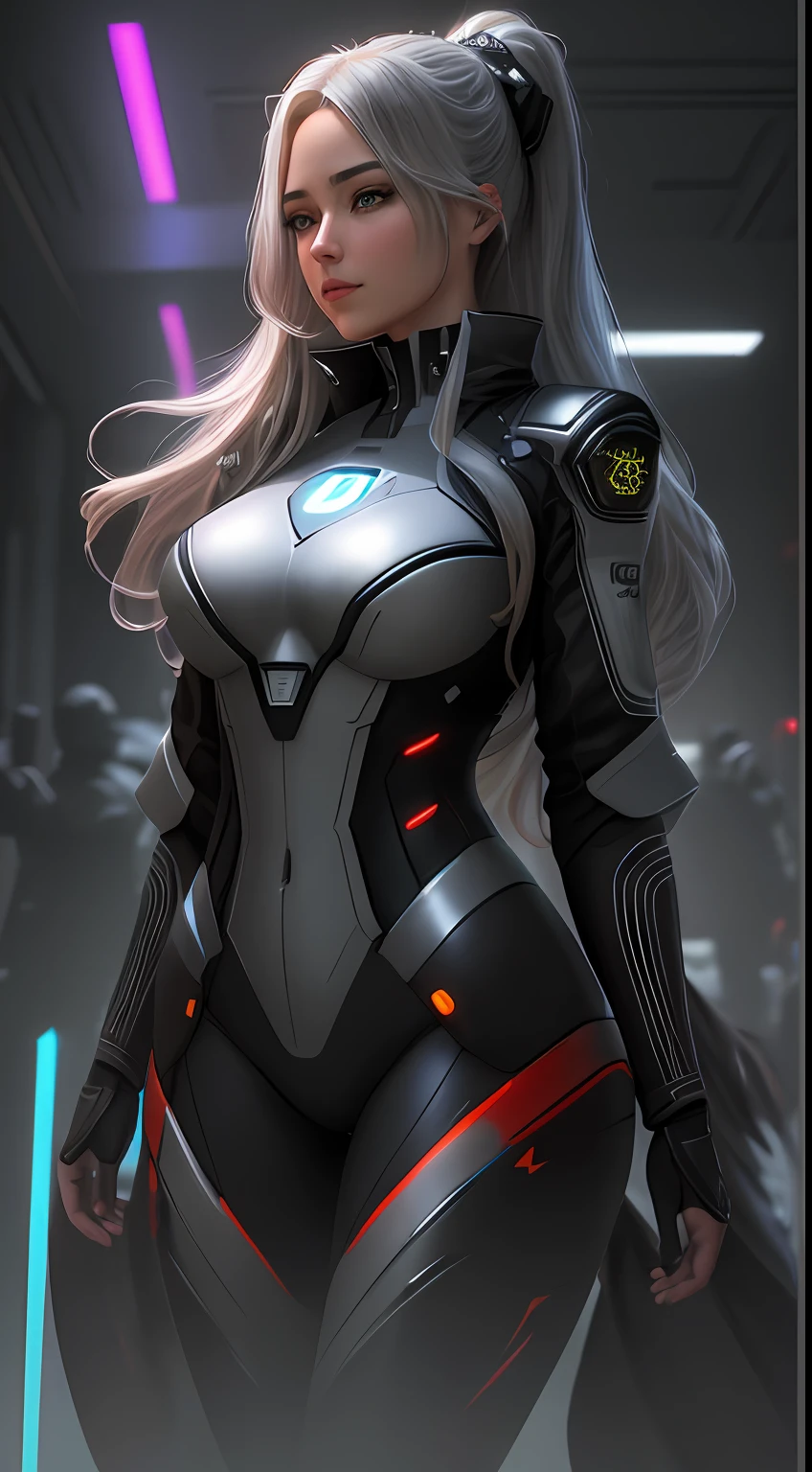 Cinematic, hyper-detailed, and insanely detailed, this artwork captures the essence of the girl with breathtaking beauty. The color grading is beautifully done, enhancing the overall cinematic feel. Unreal Engine brings her to life, making her appearance even more mesmerizing.
With the use of depth of field (DOF), every detail is focused and accentuated, drawing attention to her mesmerizing eyes and gorgeous hair. The image resolution is at its peak, utilizing super-resolution technology to ensure every pixel is perfect. Cinematic lighting enhances her aura, while anti-aliasing techniques like FXAA and TXAA keep the edges smooth and clean.
Adding realism to the robot-like body suit, RTX technology enables ray tracing, making it look as if it's actually there. Additionally, SSAO (Screen Space Ambient Occlusion) gives depth and realism to the scene, making the girl's presence even more convincing.
In the post-processing and post-production stages, tone mapping enhances the colors, creating a captivating visual experience. The integration of CGI (Computer-Generated Imagery) and VFX (Visual Effects) brings out her robotic features in a seamless manner. SFX (Sound Effects) complement the visual artistry, immersing the viewer further into this fantastic world.
The level of detail is awe-inspiring, with intricate elements meticulously crafted, making the artwork hyper maximalist and hyper-realistic. Volumetric effects add depth and dimension, and the photorealism is unparalleled.
The image is rendered in 8K resolution, ensuring super-detailed visuals. The volumetric lightning adds a touch of magic, highlighting her beauty and aura in an otherworldly way. High Dynamic Range (HDR) technology makes the colors pop, adding richness to the overall composition.
Ultimately, this artwork presents an unreal, yet stunningly real portrayal of an incredibly beautiful girl, she looks like a realistic Barbie doll, realistic anime beauty. The sharp focus ensures that every feature i