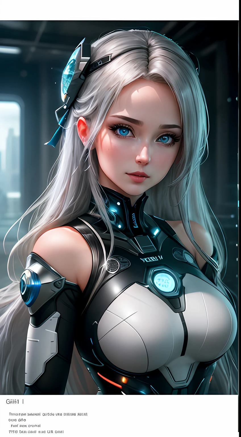 Cinematic, hyper-detailed, and insanely detailed, this artwork captures the essence of the girl with breathtaking beauty. The color grading is beautifully done, enhancing the overall cinematic feel. Unreal Engine brings her to life, making her appearance even more mesmerizing.

With the use of depth of field (DOF), every detail is focused and accentuated, drawing attention to her mesmerizing eyes and gorgeous hair. The image resolution is at its peak, utilizing super-resolution technology to ensure every pixel is perfect. Cinematic lighting enhances her aura, while anti-aliasing techniques like FXAA and TXAA keep the edges smooth and clean.

Adding realism to the robot-like body suit, RTX technology enables ray tracing, making it look as if it's actually there. Additionally, SSAO (Screen Space Ambient Occlusion) gives depth and realism to the scene, making the girl's presence even more convincing.

In the post-processing and post-production stages, tone mapping enhances the colors, creating a captivating visual experience. The integration of CGI (Computer-Generated Imagery) and VFX (Visual Effects) brings out her robotic features in a seamless manner. SFX (Sound Effects) complement the visual artistry, immersing the viewer further into this fantastic world.

The level of detail is awe-inspiring, with intricate elements meticulously crafted, making the artwork hyper maximalist and hyper-realistic. Volumetric effects add depth and dimension, and the photorealism is unparalleled.

The image is rendered in 8K resolution, ensuring super-detailed visuals. The volumetric lightning adds a touch of magic, highlighting her beauty and aura in an otherworldly way. High Dynamic Range (HDR) technology makes the colors pop, adding richness to the overall composition.

Ultimately, this artwork presents an unreal, yet stunningly real portrayal of an incredibly beautiful girl, she looks like a realistic Barbie doll, realistic anime beauty. The sharp focus ensures that every feature i