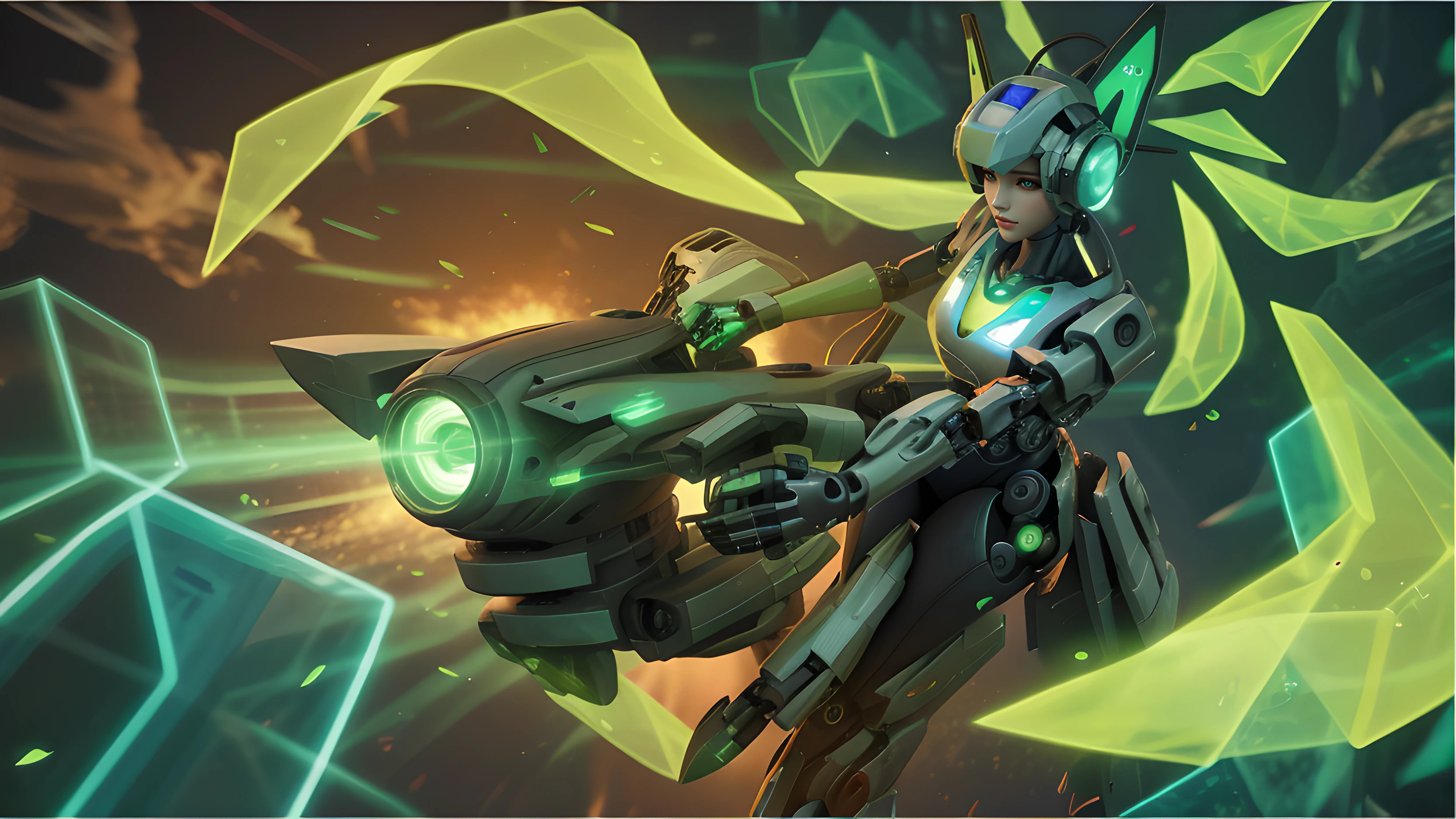 Sexy beauty mecha,3d effect