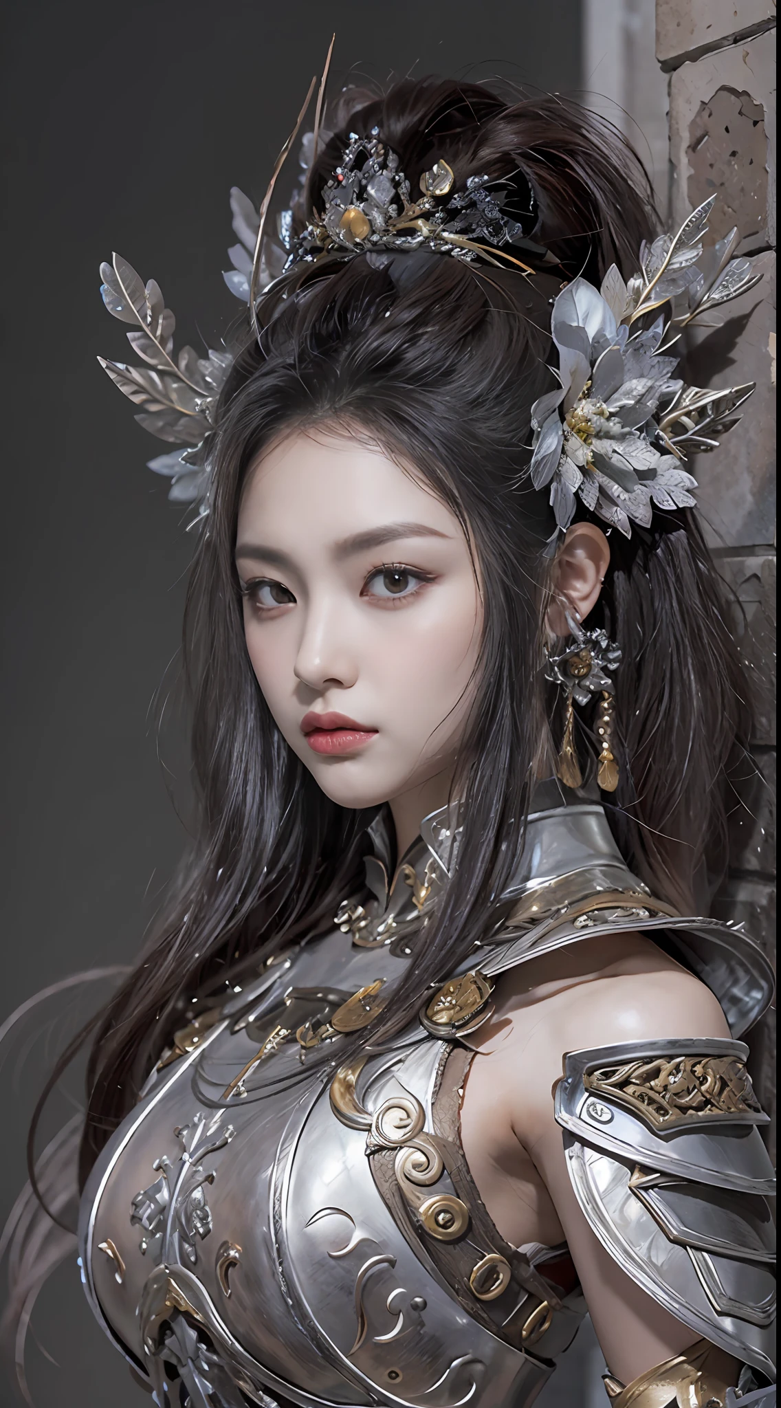 （8K，Best picture quality：1.2），（tmasterpiece：1.37），（photore，realisticlying：1.37），（超高分辨率）， [Chinese|Russian|Japanese|Korean]，A half body，Walking posture，Female paladins dressed in full body，（Light silver armor：1.2），（Ornately decorated armor），（insanely details，blooms：1.5），（highest  quality，Sally Mann，concept-art，4K），（simulating：1.2），（High- sharpness），（detailedpupils：1.1），detailed faces and eyes， tmasterpiece， best qualtiy， （Highly detailed photo：1.1）， Sharp， （perfect bodies：1.1）， realisticlying， Real Shadow， 3D， （a temple background：1.2），