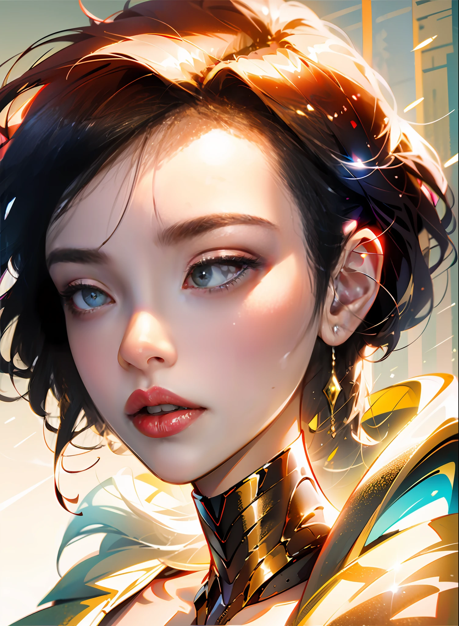(1girl:1.3), solo,__body-parts__, official art, unity 8k wallpaper, ultra detailed, beautiful and aesthetic, beautiful, masterpiece, best quality, RAW, masterpiece, super fine photo,, best quality, super high Resolution, photorealistic, sunlight, full body portrait, stunningly beautiful,, dynamic pose, delicate face, vibrant eyes, (side view), she is wearing a futuristic Iron Man mech, red and gold, Highly detailed abandoned warehouse background, detailed face, detailed complex busy background, messy, gorgeous, milky, high detailed skin, realistic skin details, visible pores, sharp focus, volumetric fog, 8k uhd, dslr camera, High quality, film grain, fair skin, photorealism, lomography, sprawling metropolis in a futuristic dystopia, view from below, translucent