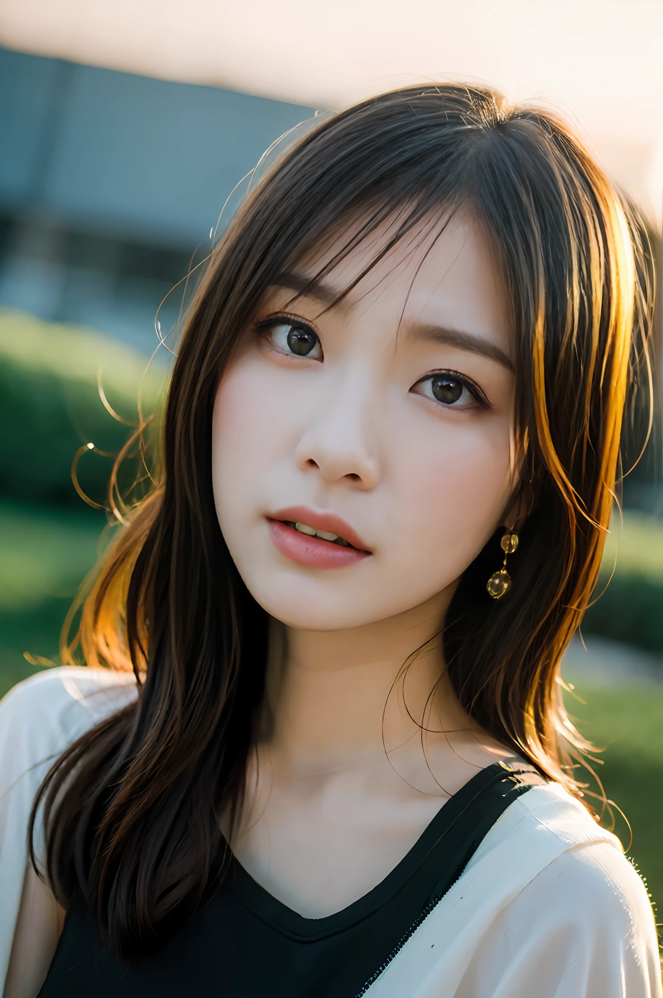 dvArchModern, 85mm, f1.8, portrait, photorealistic, hyperrealistic, orante, super detailed, intricate, dramatic, sunset lighting, shadows, high dynamic range