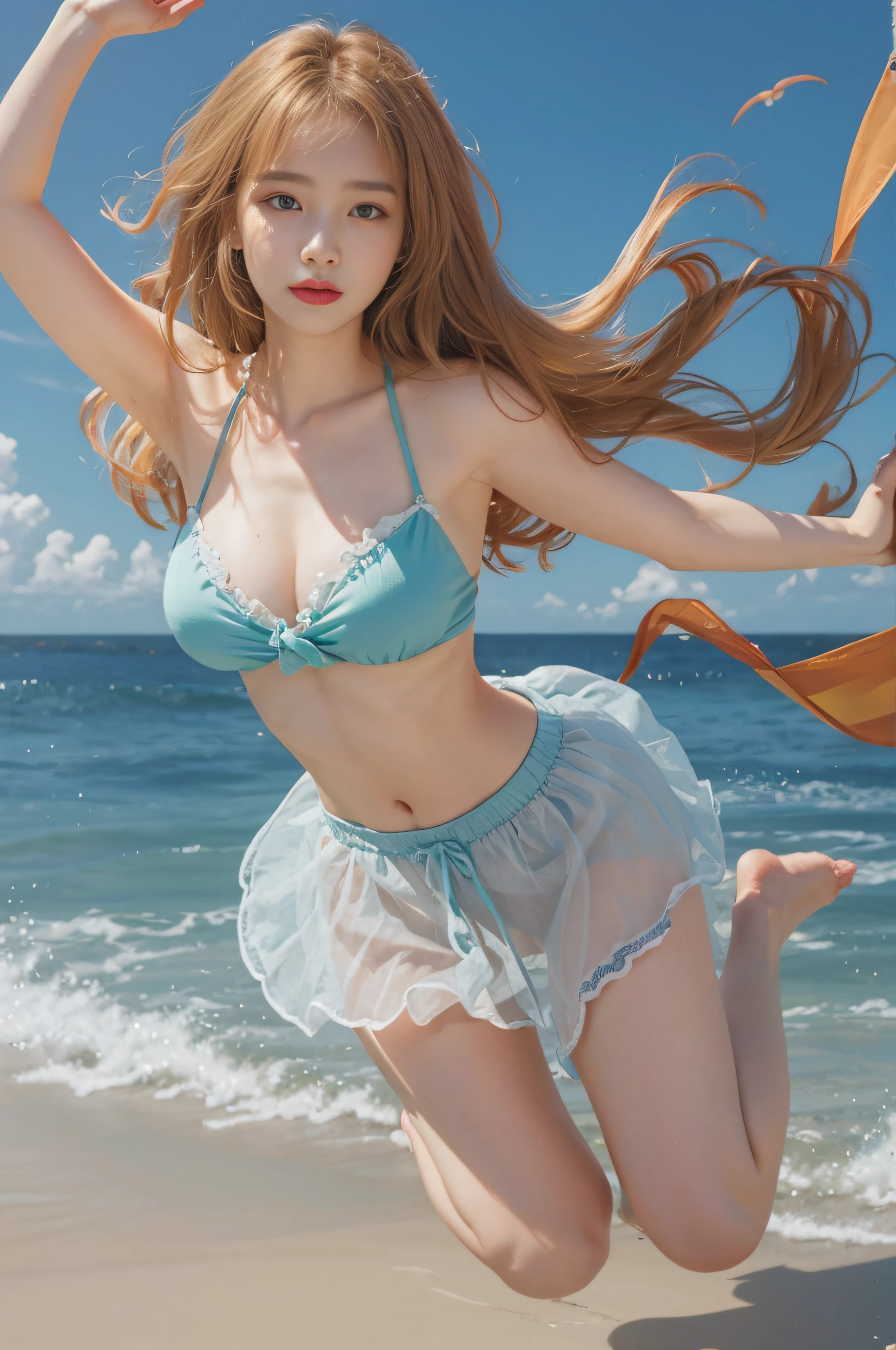 tmasterpiece, Best picture quality, high high quality, Beutiful women, jpn, Popular Korean makeup, A detailed, Swollen eyes, Detailed eyes, Detailed skins, Beautiful skins, 超A high resolution, (Realistis: 1.4), is very beautiful, Slightly younger face, Beautiful skins, Slim, (Ultra photo realsisim), (illustratio), (A high resolution), (8K), (The is very detailed) (Most Best Illustration), (Beautiful detailed eyes), (ultra-detailliert), (the wallpaper), (A detailed的脸), looking at viewert, finely detailled, A detailed的脸,pureerosfaceace_V1,ssmile,Staring straight ahead,Staring straight ahead,From the angle of waist up,photograph of-realistic,Bright lights,profesional lighting,brunette color hair(some of hair part green),long whitr hair,Dark ruins,Big Red Moon,Gorgeous red and black dress,Mature woman,Long fashion bangs,Purple pupils