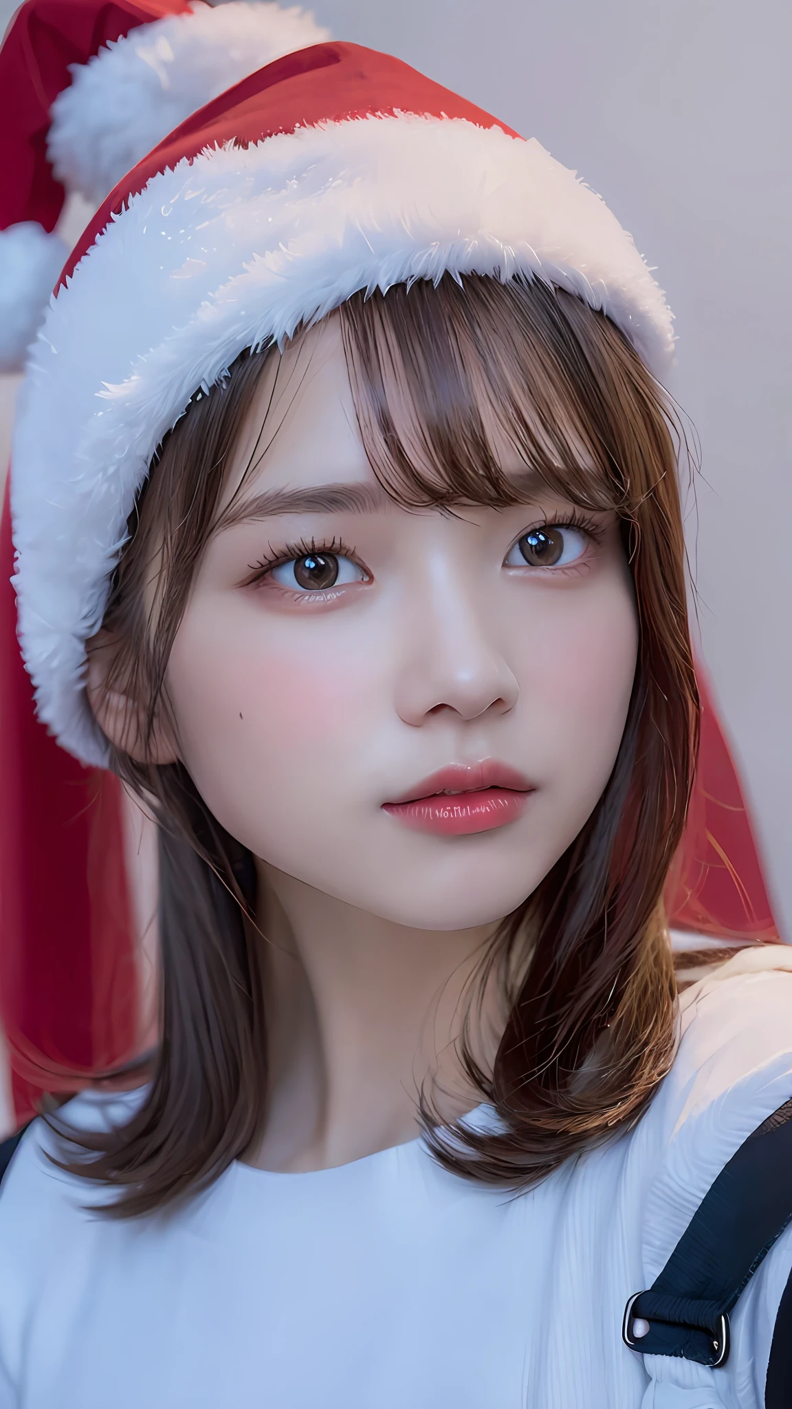 ((Best quality, 8k, Masterpiece: 1.3)), character miya Mobile Legends: Bang Bang , Sharp focus: 1.2, Cute beautiful woman with perfect body: 1.4, Highly detailed face and skin texture, natural skin without makeup, Detailed eyes, Christmas girl, realistic, ultra detail
