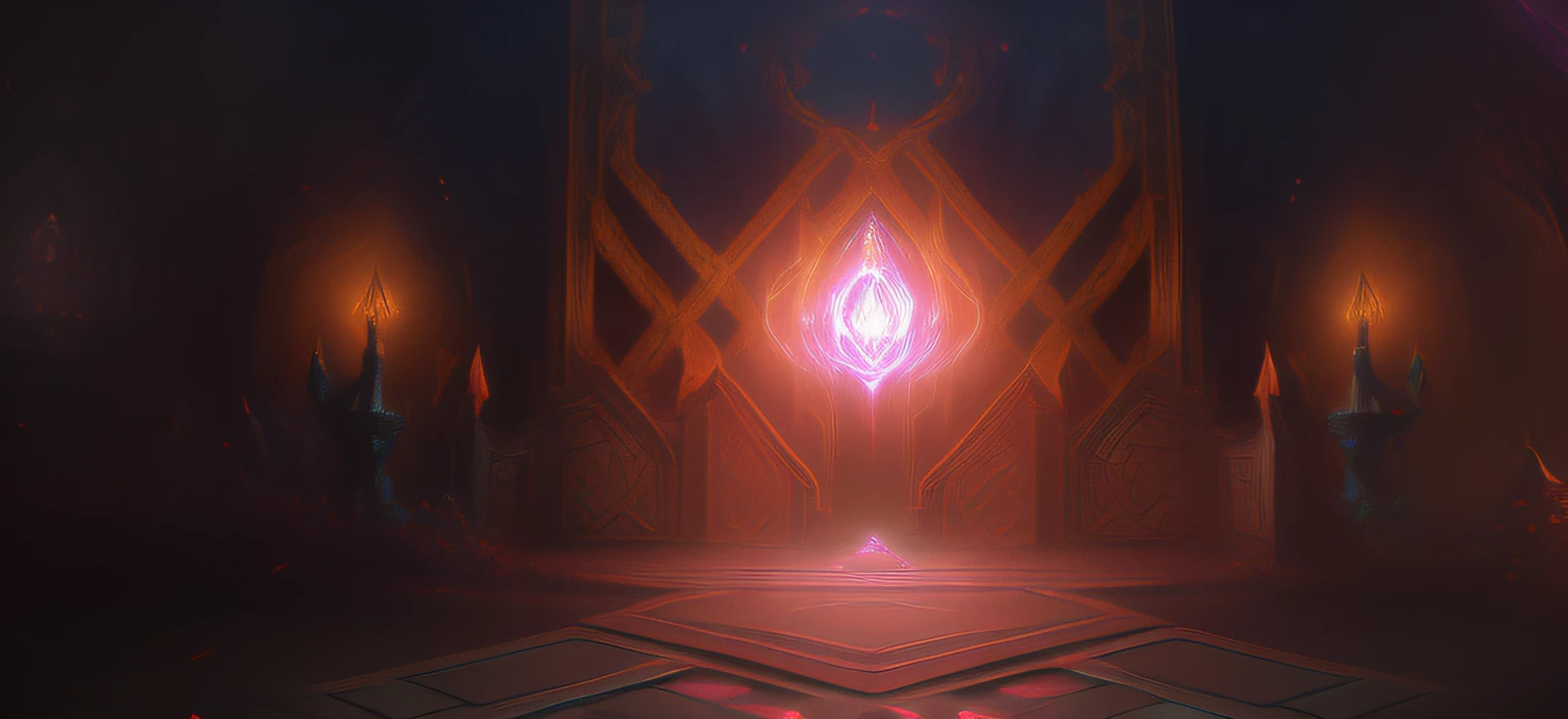 Dark room，There is a light, 8k hd wallpaperjpeg artifact, 8k hd wallpaperjpeg artifact, matte painting arcane dota pixar, concept art magical highlight, studying a hell open rift portal, taliyah, portal into anotheer dimension, detailed cinematic shot, magical glowing time portal, ornate border + concept-art