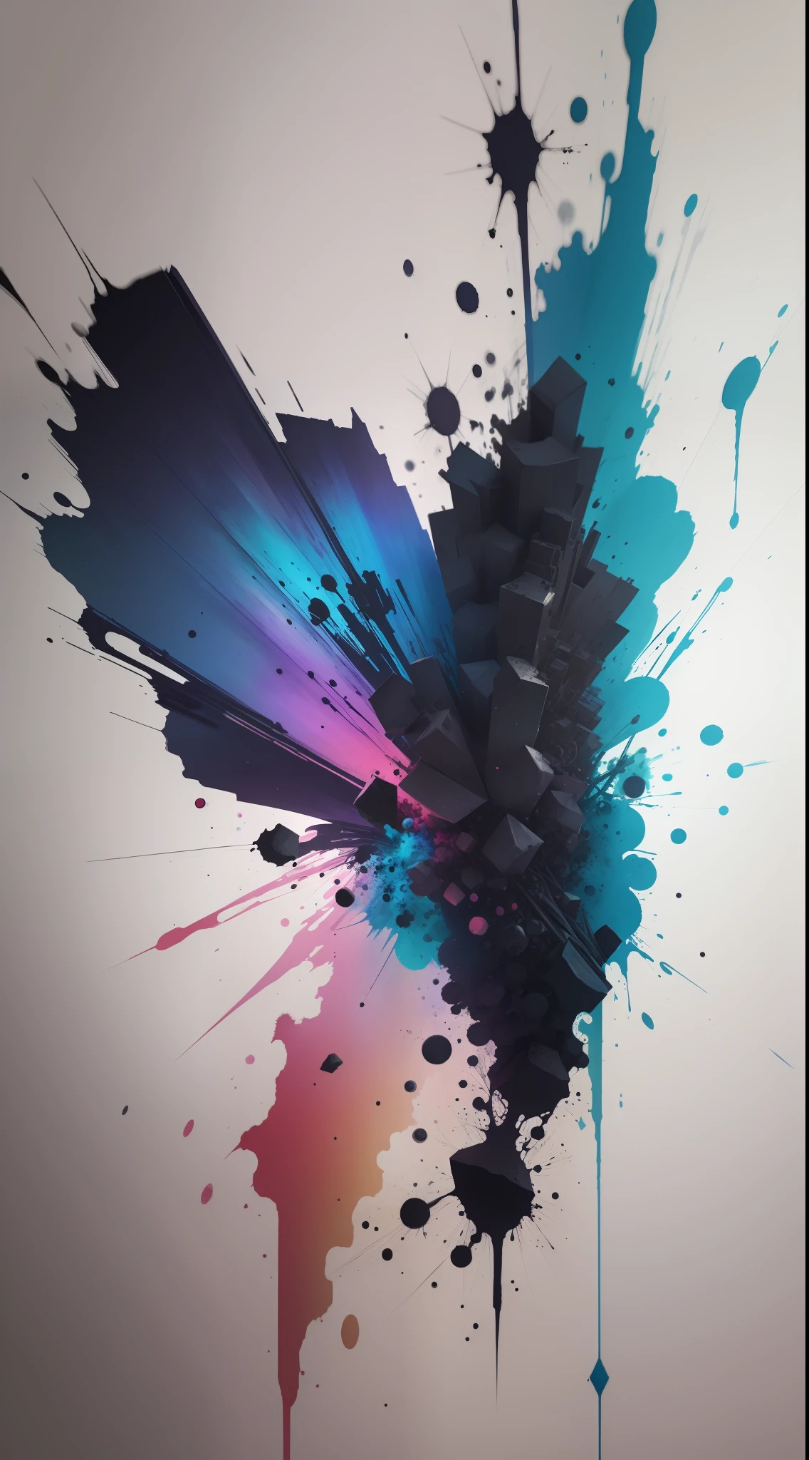 3d watercolor abstract,dark background,high resolution,high quality,colorful