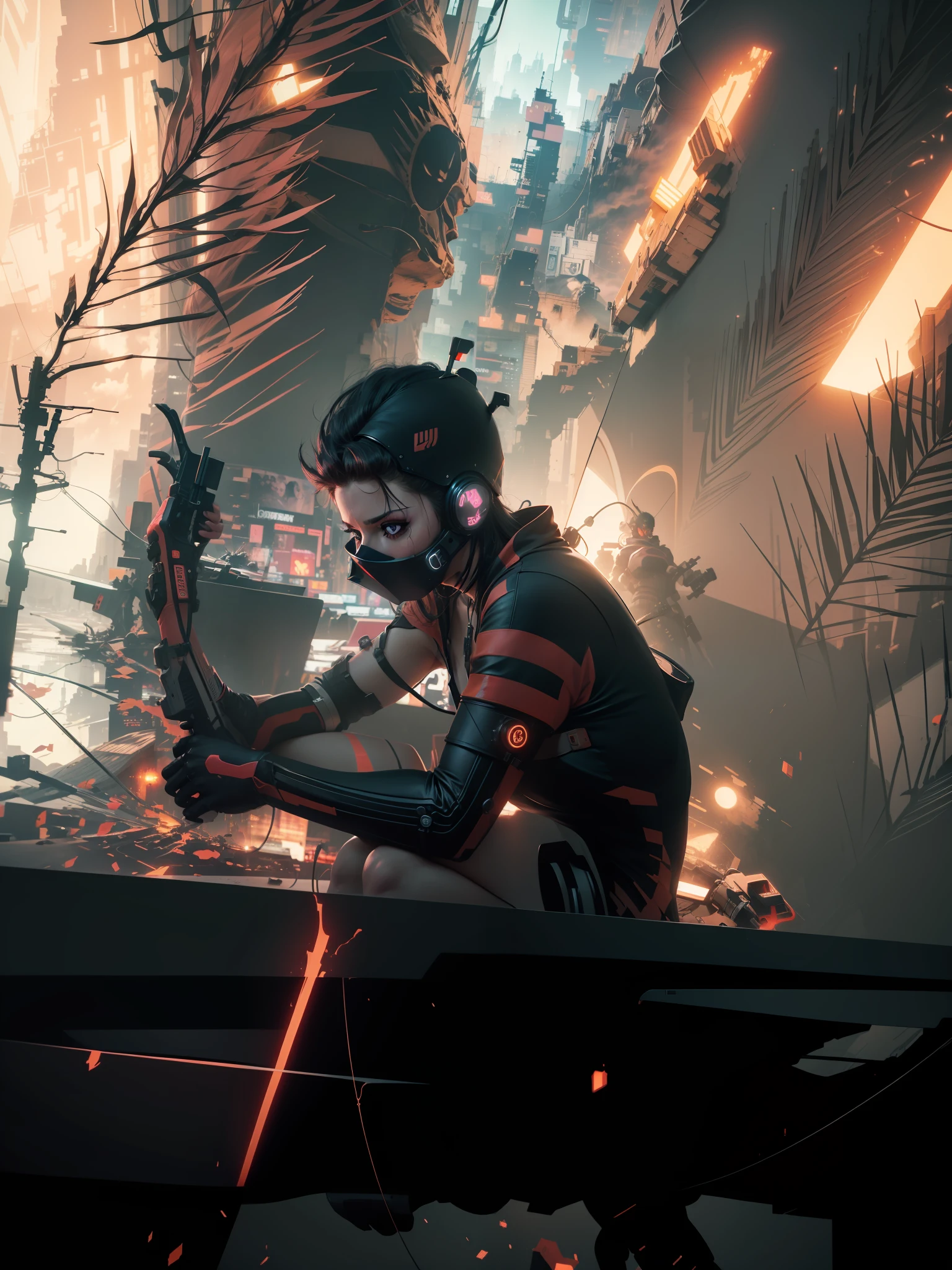 change background cyberpunk, 8k full hd