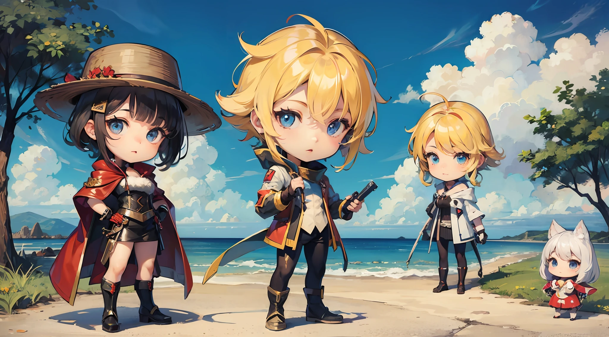 Character Boy (man) Chibi Adventurer Costume --auto