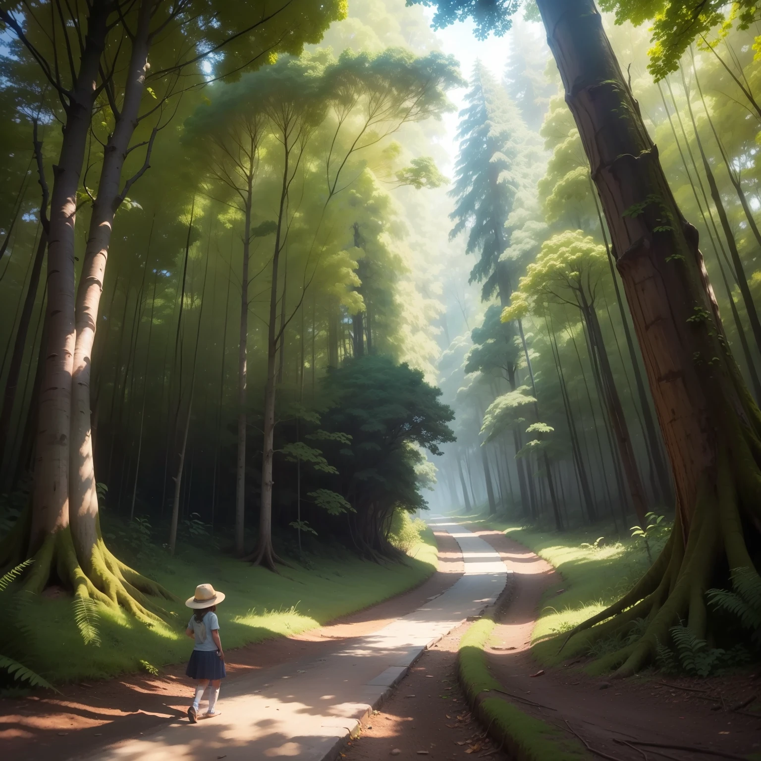 para um livro infantil Sofia, com coragem, explained about the importance of trees for life in the forest and for the balance of the environment.