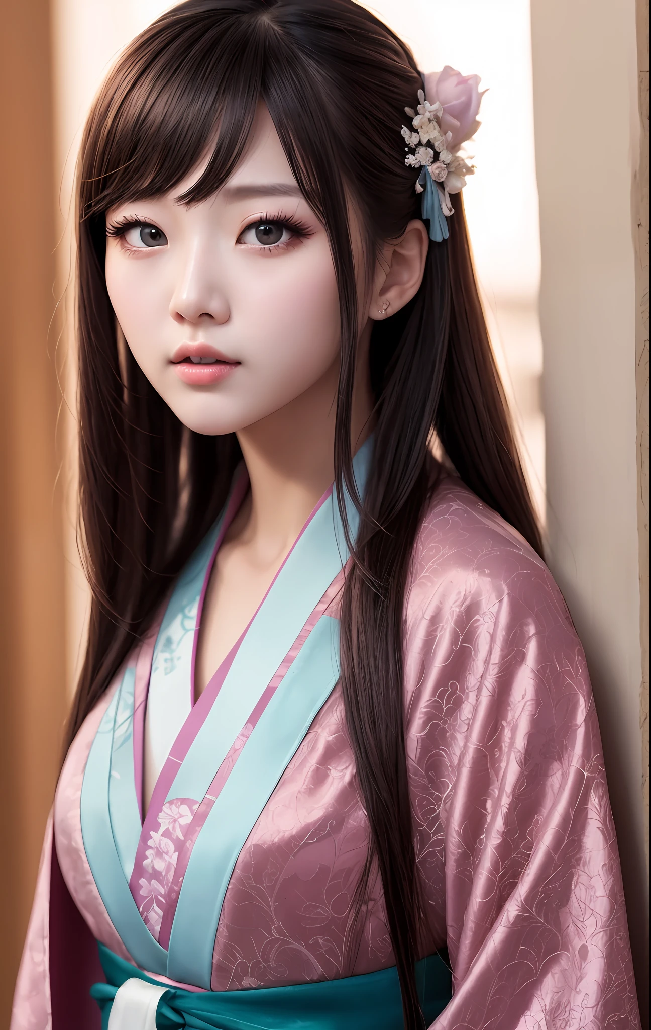 Best quality ,Masterpiece, illustration, An extremely delicate and beautiful, Extremely detailed ,CG ,Unity ,8K wallpaper, Amazing, finedetail, Masterpiece,Best quality,offcial art,Extremely detailed Cg Unity 8K wallpaper,absurderes, unbelievable Ridiculous, hugefilesize , Ultra-detailed, A high resolution, Extremely detailed,Beautiful detailed girl, Extremely detailed eyes and face, Beautiful detailed eyes,light in face,(Hanfu:1.1),1girll
