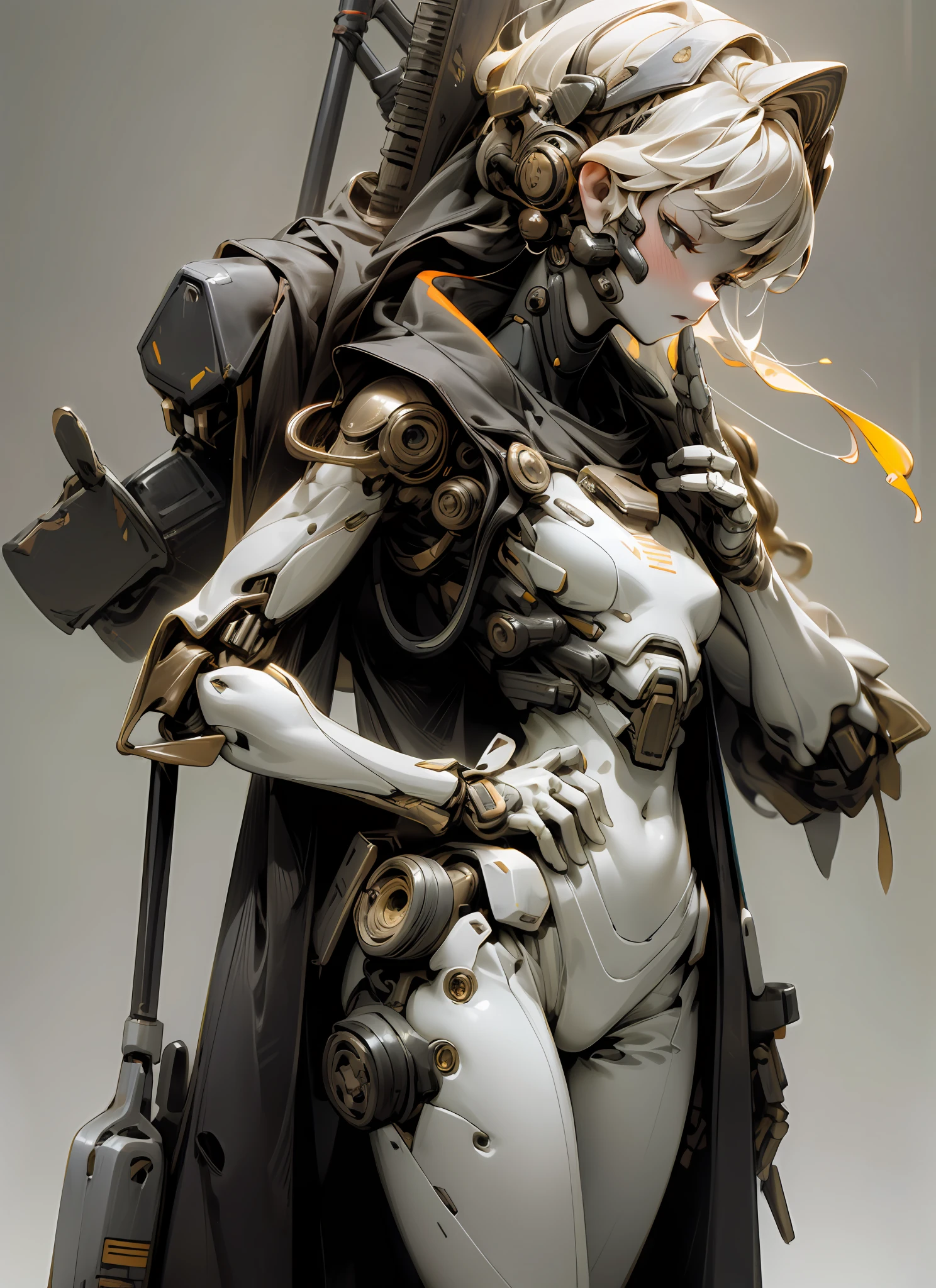Dark_fantasy，cyber punk perssonage，（Chainsaw，chainsawman，red colour：1.1），Mechanical small snake latch，1人，Mechanical Wonder，Robotic presence，cybernetic guardians，green color，The best of the whole body,tmasterpiece,A high resolution,(Delicate figure:1.5),Absolutely beautiful,(Milky skin:1.3),exquisitedetails,A high resolution,Wallpapers,1female, Keep one's mouth shut, 16K，HDR，A high resolution，depth of fields，（filmgrain：1.1），Bocoon，prime time，（lens flare glow），Vignette，rainbowing