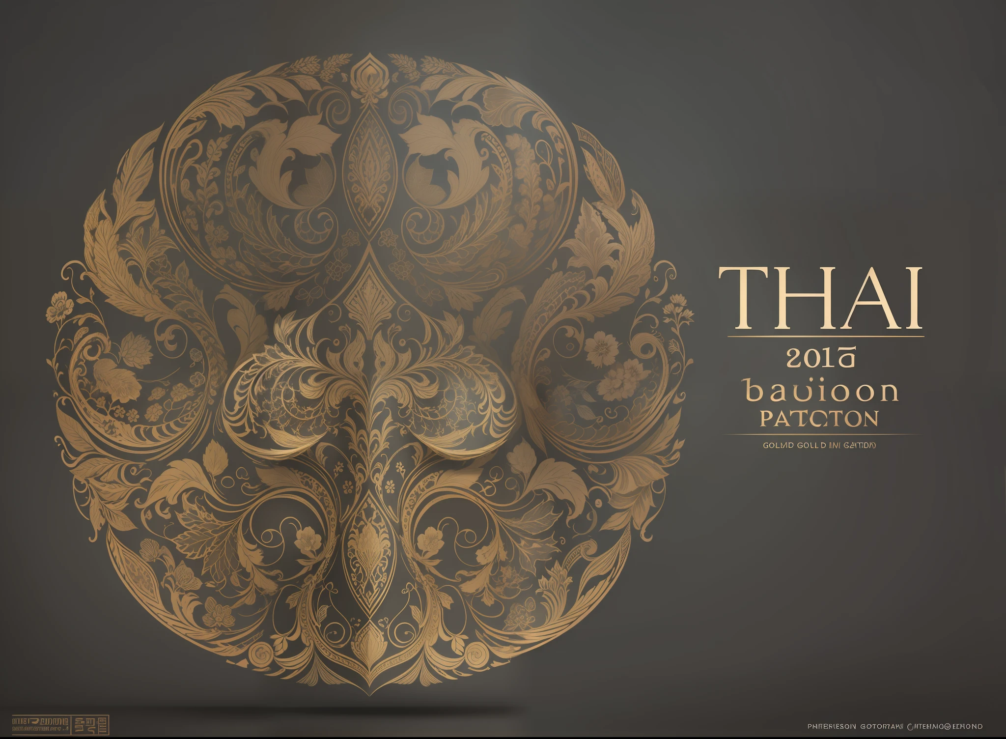 Thai style,Gold pattern,High-end elegance and gorgeousness,Pattern pattern