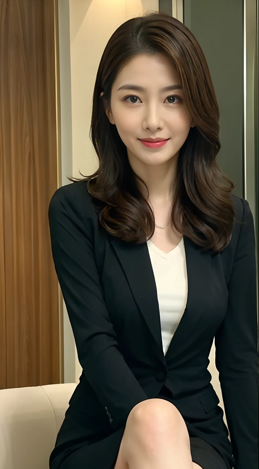 The highest image quality、超A high resolution、1girl in、beautiful countenance、Wearing a long-sleeved tight suit、Long Globe
