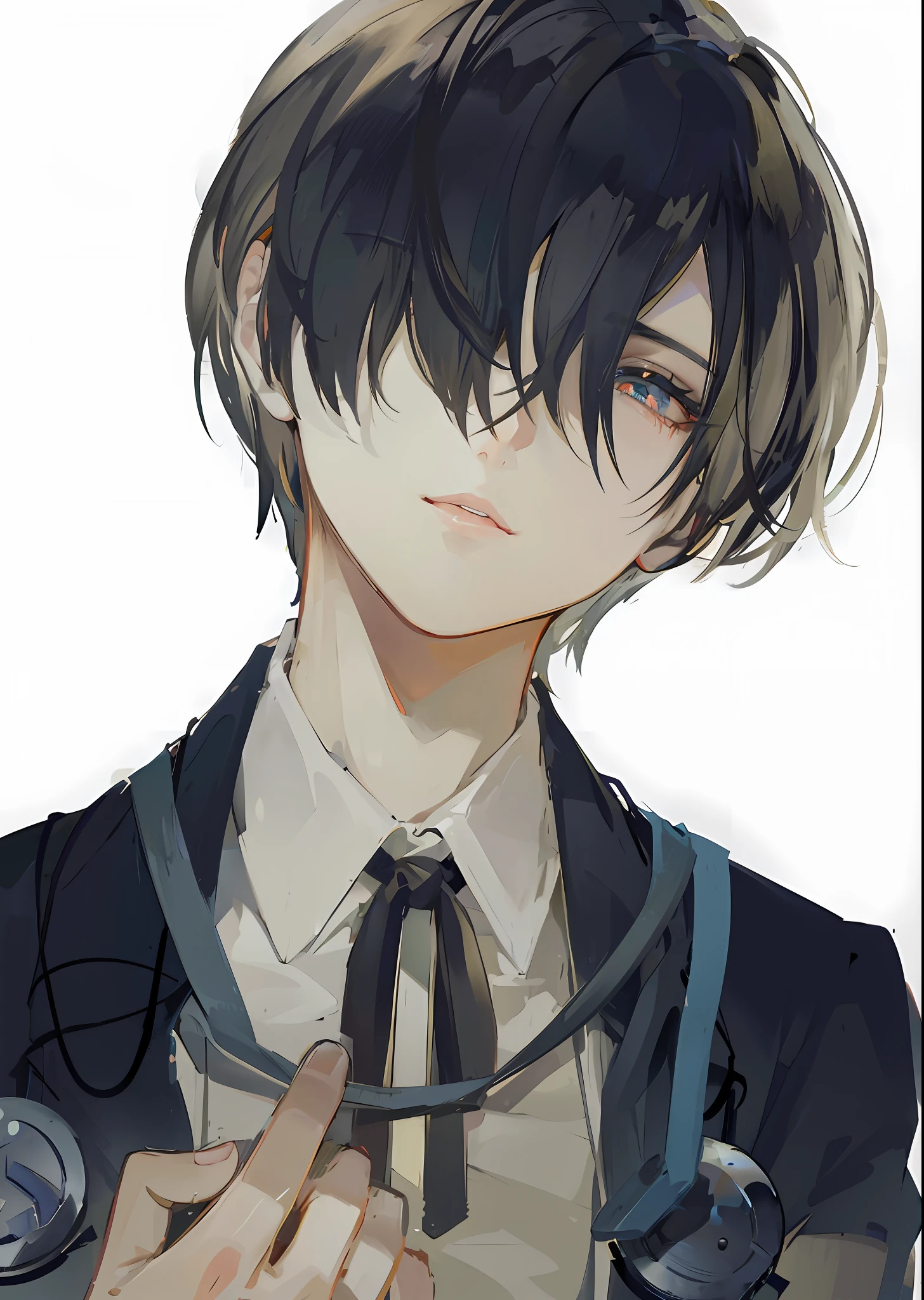 anime art wallpaper 4 k, anime art wallpaper 4k, guweiz, artwork in the style of guweiz, anime art wallpaper 8 k, guweiz masterpiece, 4k anime wallpaper, beautiful anime artwork, anime wallpaper 4 k, by Yang J, anime wallpaper 4k, ((high quality)), ((masterpiece)), 8k, 1 boy, extremely detailed CG unity 8k wallpaper, looking at viewer, springy hair, about , handsome without gender, white skin, black hair, Korean male hairstyle, wearing vest, shorts, stockings, boots, luxury apartment, noble, arrogant smile, light smile, beautiful like a doll, black dress, fighter, fine detailed eyes, detailed face, fine quality eyes, realistic lighting, backlight, face lights, ray tracking, cold, murky beauty, like a child, strangely beautiful eyes, light pink lips, mysterious smile, cunning, full body