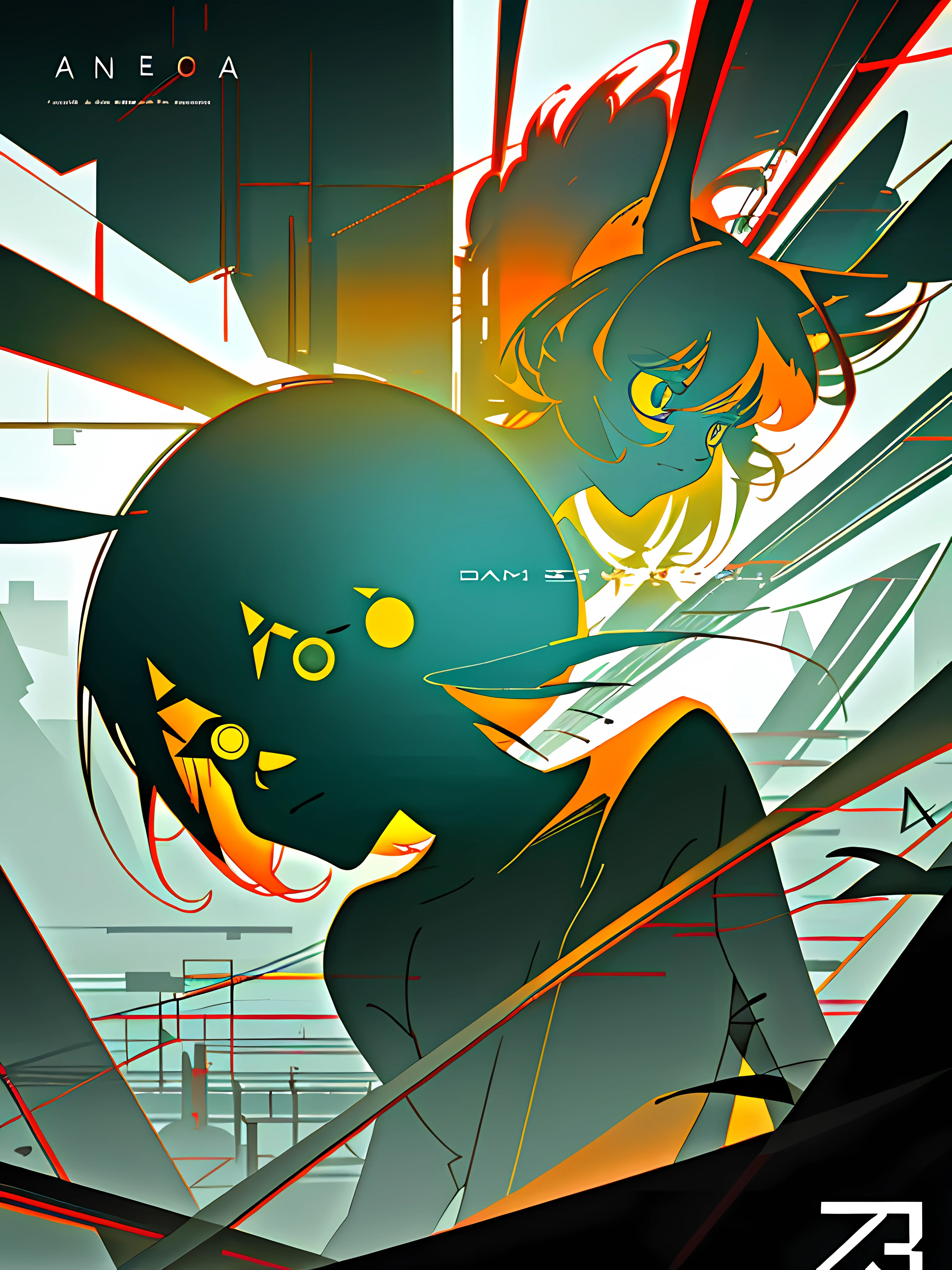 (blame! style abandoned tech landscape), (Zen, Amy Sol style), (underground, dark, foggy, perilous, abandoned dystopian apartment bedroom, deep windows), (abstract anthro rabbit figure wearing bunny ears), cover art with light abstraction, abstract, simple vector art, contemporary Cybernetic art, color gradients, soft color palettes, layered forms, whimsical animation, style Ethereal abstract, 4K, --v6