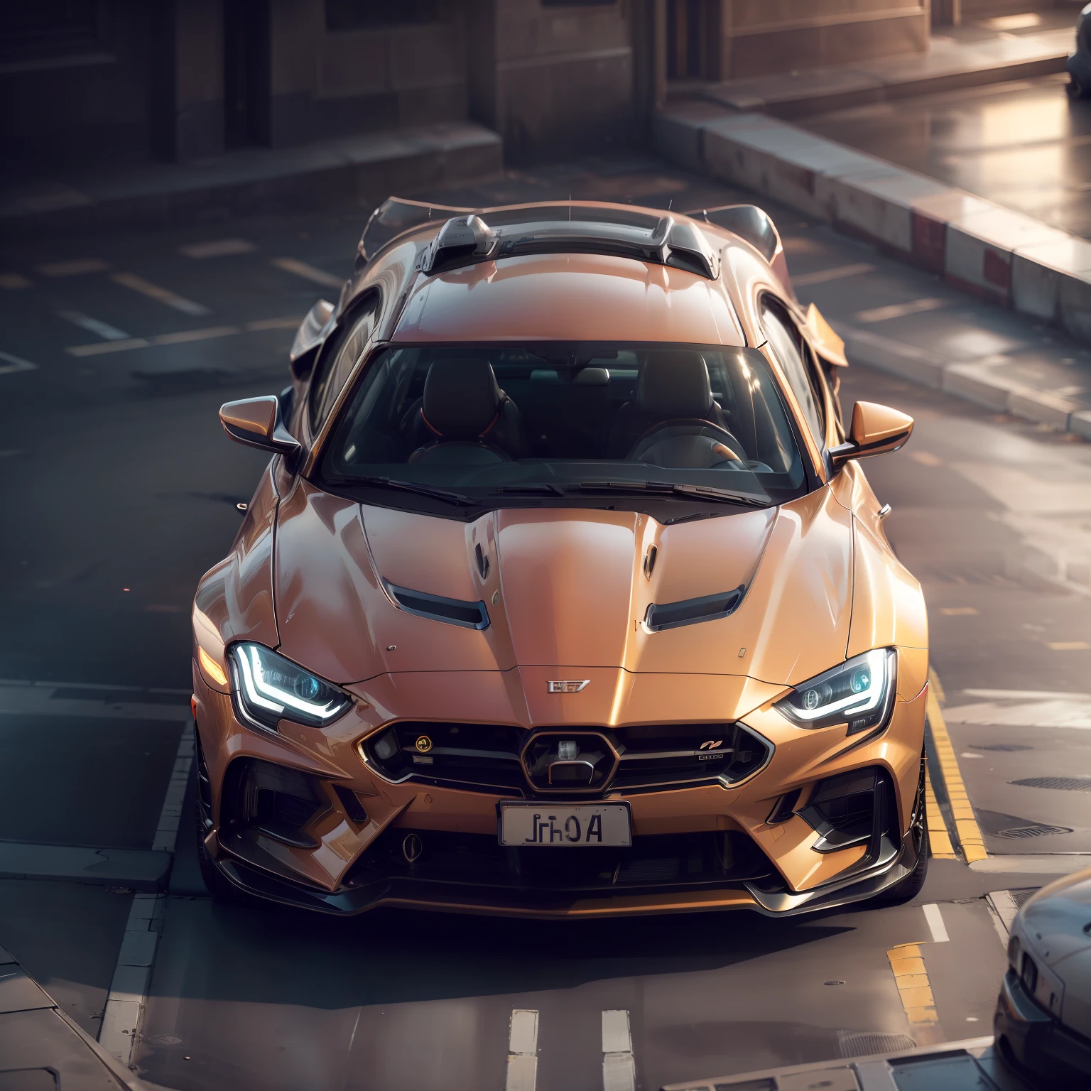 "car, ultra detalhado, cores vibrantes ,isometric view, vista perspectiva, raios cinza e vermelho, moderno e futurista.", fundo cinza desfocado, isometric view, vista perspectiva