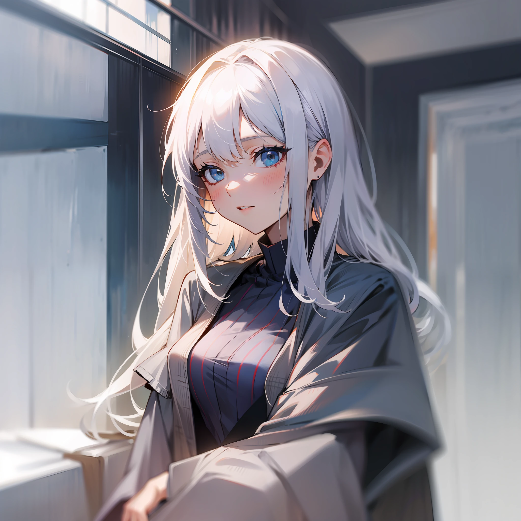 White-haired girl
