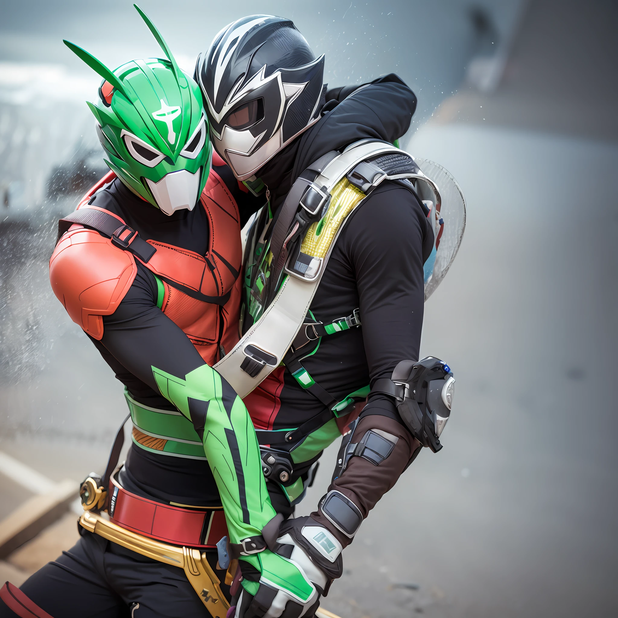Kamen Rider Doomsday Wind 
Grasshopper mask
Belt gloves