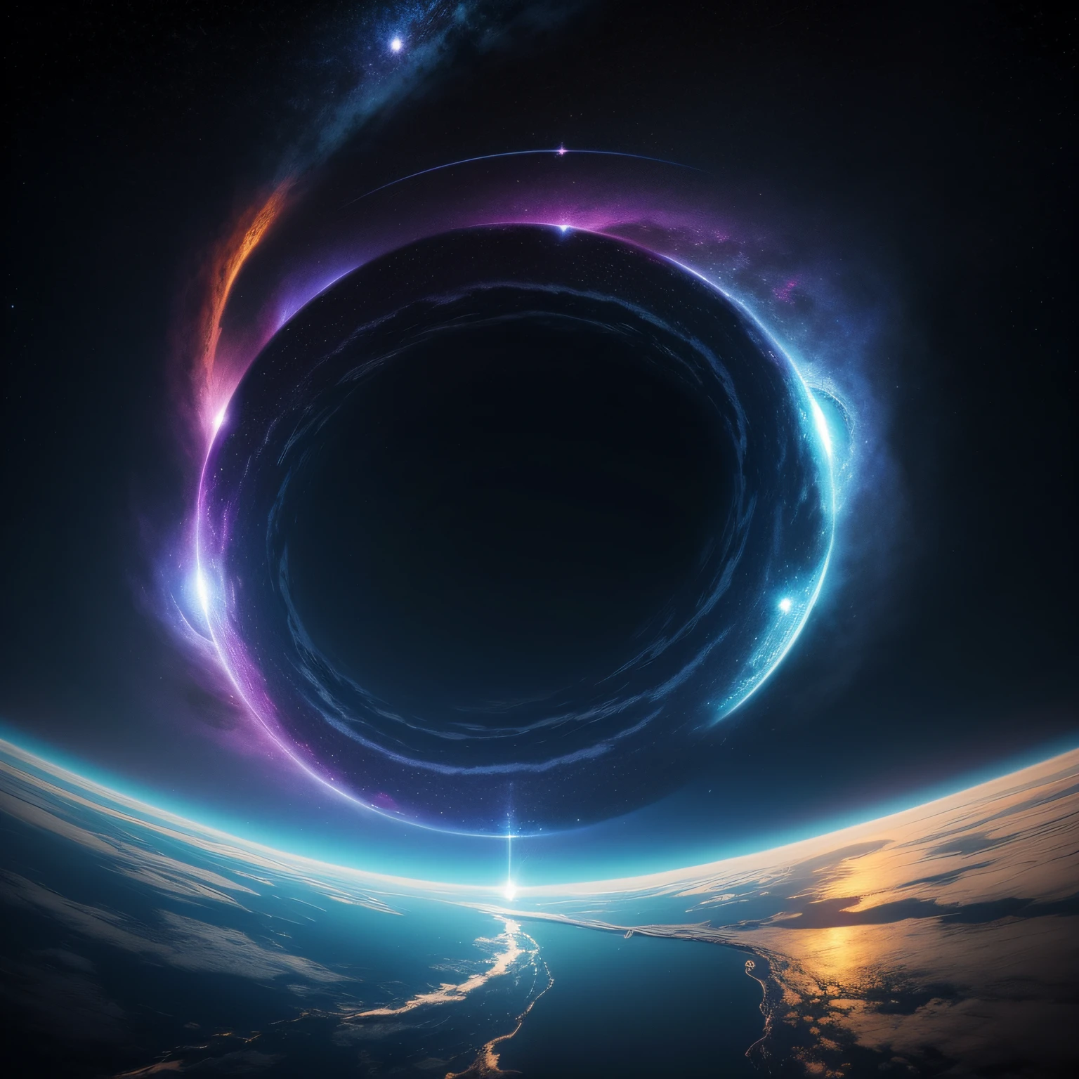 The flow of time and space in an infinite universe