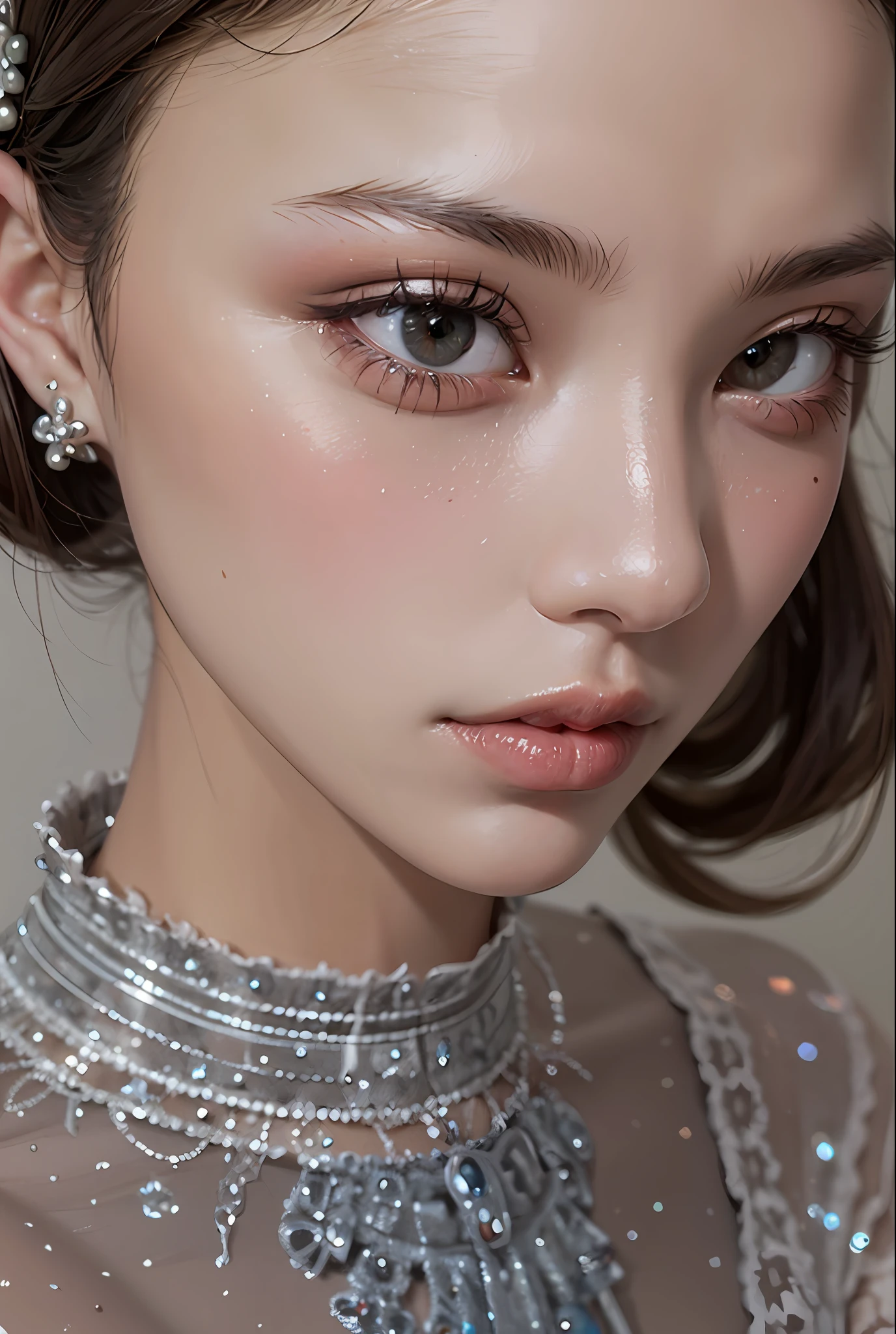 Delicate face pearlescent