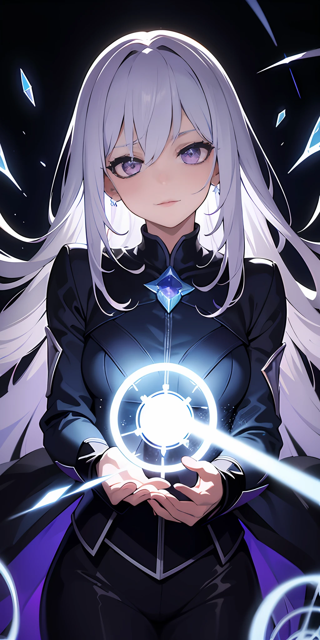 (simple hands:0.5)+(detailed hands:0.7), (Obra), (better quality), cabelos brancos, olhos vermelhos,1girl, pale skin, cabelos brancos, olhos vermelhos, cabelo de dois tons, eyelash, sorrir, pele reluzente, cabelos brilhantes, Palco detalhado e majestoso, fantasia, cabelos longos, 1 girl, Cabelos em dois tons, night sky, Incredibly detailed CG illustration masterpiece, looking at you, anime, belos olhos de anime, belos olhos detalhados, olho, Olhos brilhantes, olhos vermelhos, Galaxy, nebula, (corpo inteiro), (Curvy), Pov, decote molhado, (coxas grossas), 4K HD |, ultra realistic, Corpo Perfeito, perfect lips, nariz perfeito, olhos perfeitos, Looking at the Viewer, vestir, vestido elegante, vestido macio, vestido longo, Onze, orelhas de elfo, Neon, luzes Neon, cores brilhantes, cores neon, olhos brilhantes, vestido bonito, vestido intrincado, Capacete, Louros,