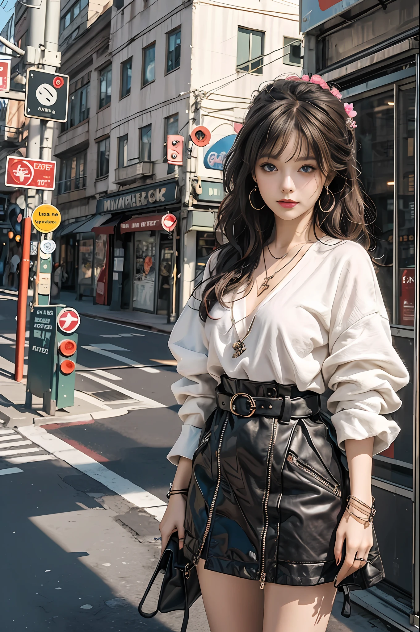 tmasterpiece,Best quality at best,offcial art,8k wallpaper,The is very detailed,Trend illustration,1girll,fashionable attire,7 points