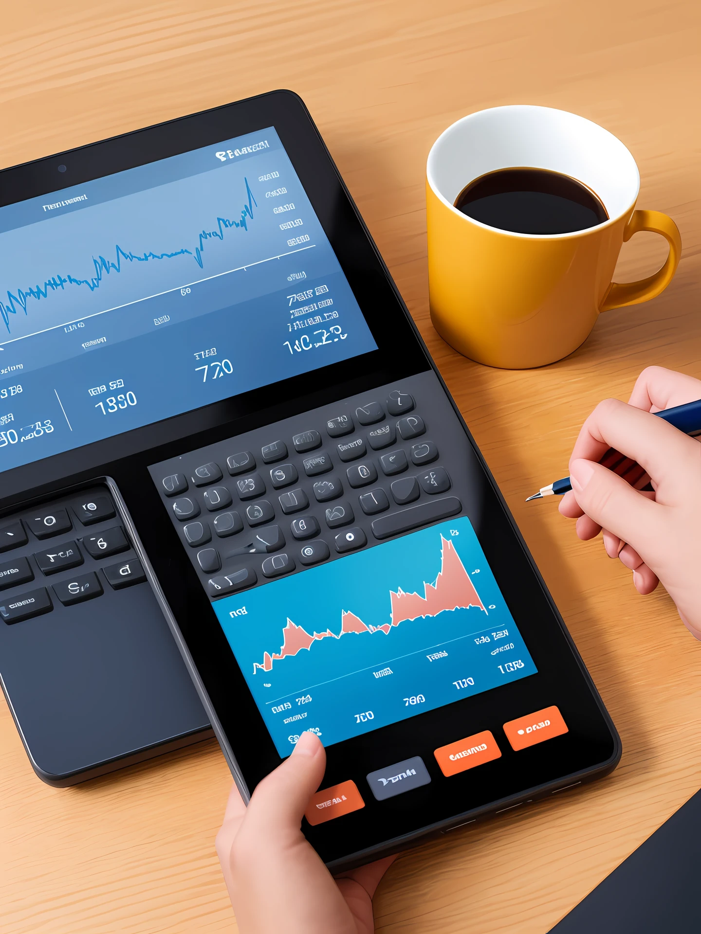 Pictures with technical elements of financial innovation