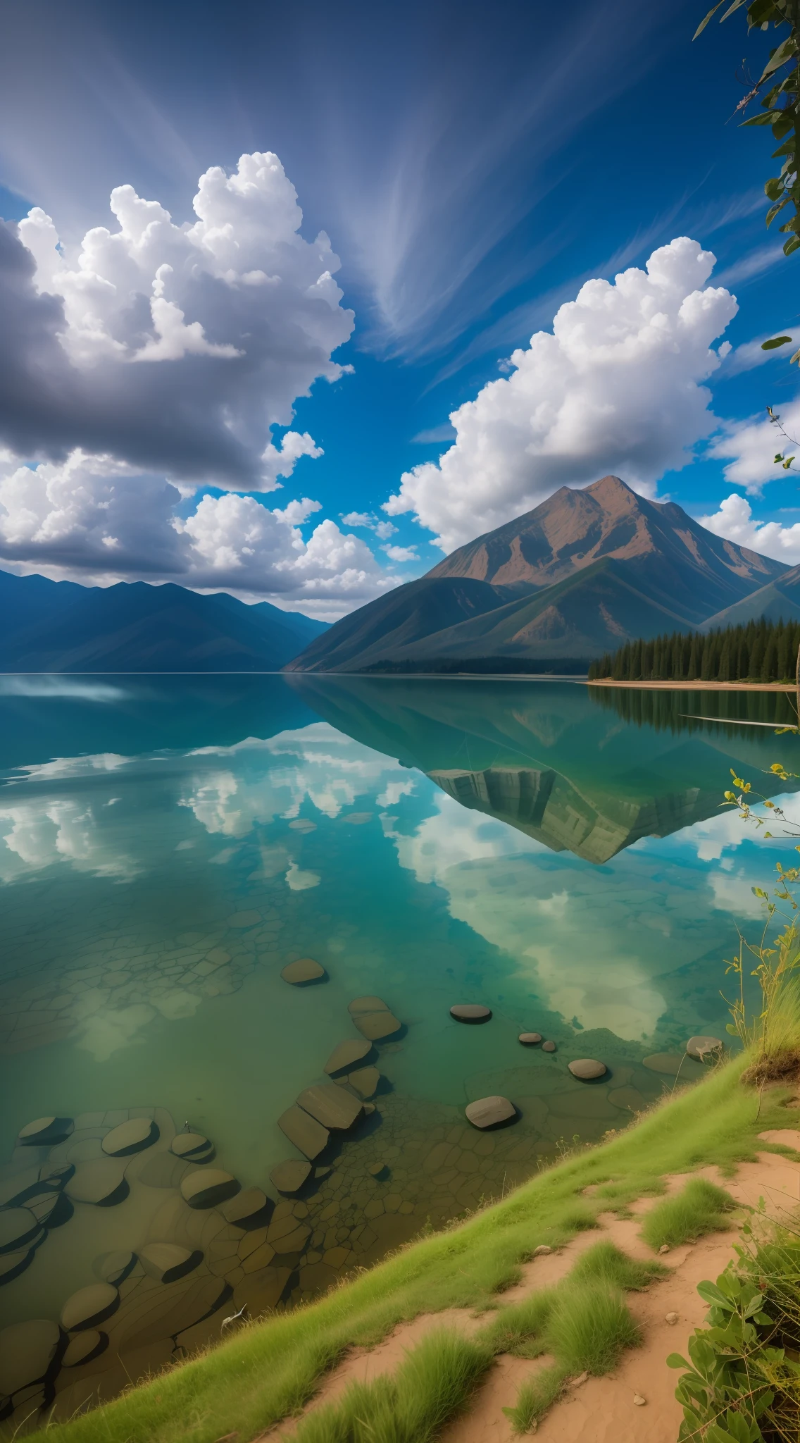 scenecy,photography of,Ultra photo realsisim,nature scenes,Skysky,mont,Eau,