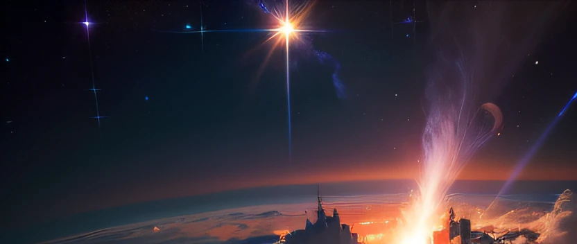 ridiculous resolution, high resolution, (masterpiece:1.4), super detailed, 1boy, seen from above, space, floating, --v 6