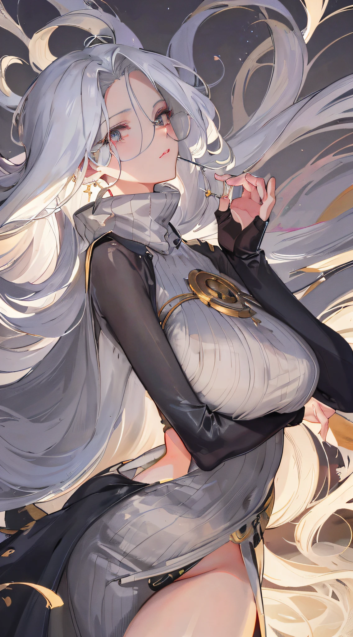 anime girl with long white hair and a black dress, Extremely detailed Artgerm, Detailed digital anime art, trending on artstation pixiv, Guweiz in Pixiv ArtStation, Art germ. anime illustration, Style Artgerm, Guweiz on ArtStation Pixiv, white-haired god, trending on cgstation