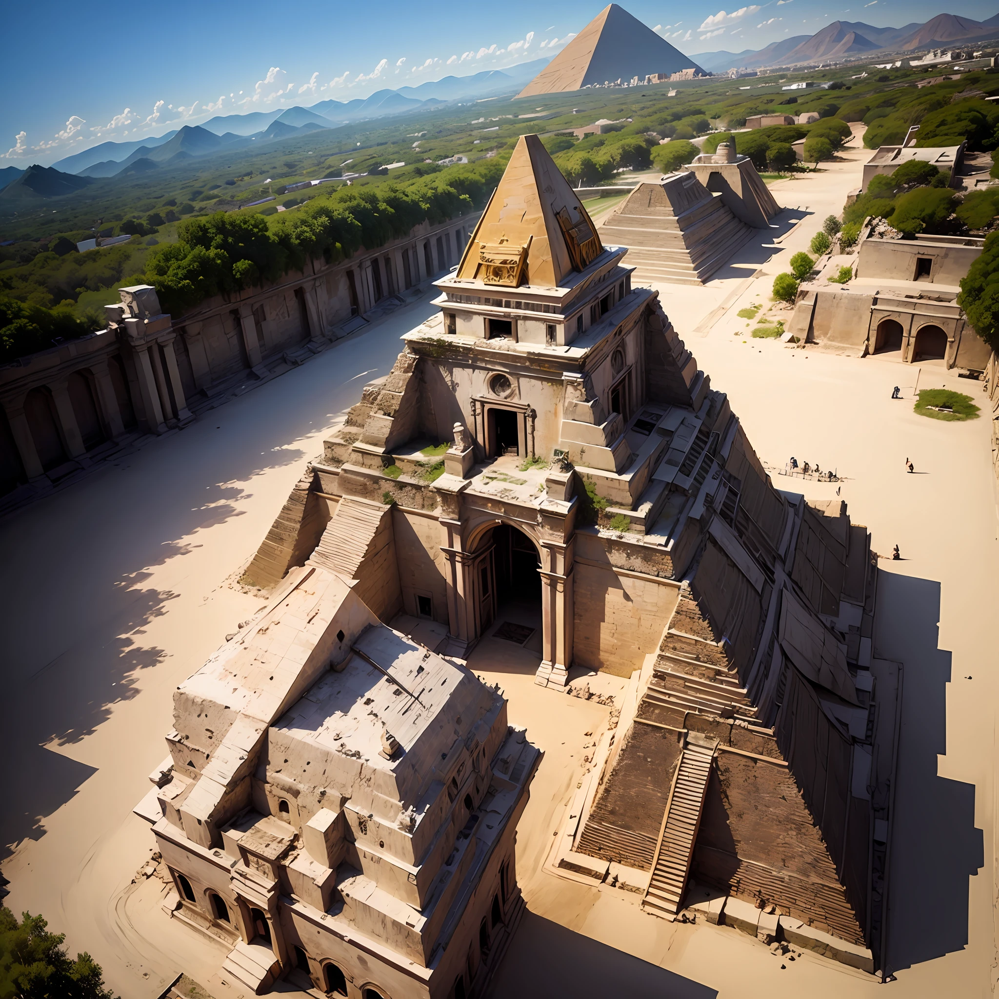 Mexico、ancient ruin、Pyramids、gold --auto