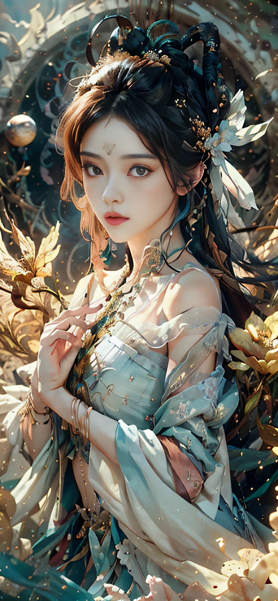 1girl,chibi，a girl holding a small planet,(full body) solo, hanfu, flower field, blossom, (white smokes:1.3) (photorealistic:1.4), zentangle, mandala, entangle, official art, unity 8k wallpaper, ultra detailed, beautiful and aesthetic, masterpiece,best quality, (dynamic angle:1.4), glowing skin, (floating colorful sparkles:1) the most beautiful form of chaos, elegant, a brutalist designed, vivid colours, romanticism , depth of field, , planet,blue flower hairclip，planet,(5 fingers,detailed hand) 1girl,a girl holding a small planet,(full body) solo, hanfu, flower field, blossom, (white smokes:1.3) (photorealistic:1.4), zentangle, mandala, entangle, official art, unity 8k wallpaper, ultra detailed, beautiful and aesthetic, masterpiece,best quality, (dynamic angle:1.4), glowing skin, (floating colorful sparkles:1) the most beautiful form of chaos, elegant, a brutalist designed, vivid colours, romanticism , depth of field, , planet,blue flower hairclip，planet,(5 fingers,detailed hand)
