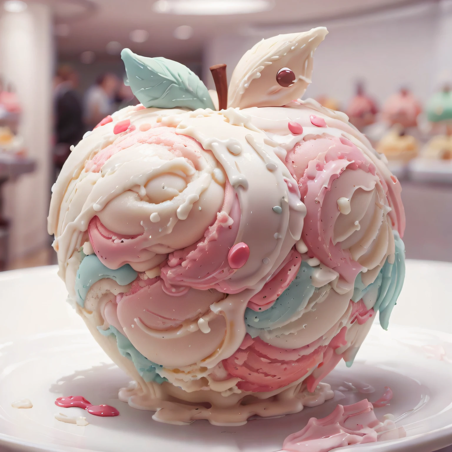 Ice cream style apples