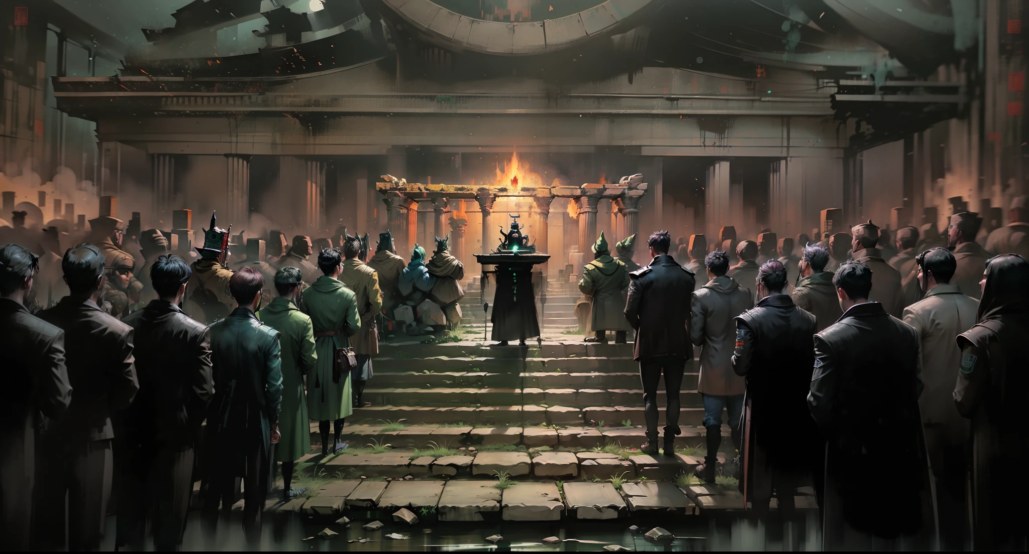 underworld，Hades Temple，green color