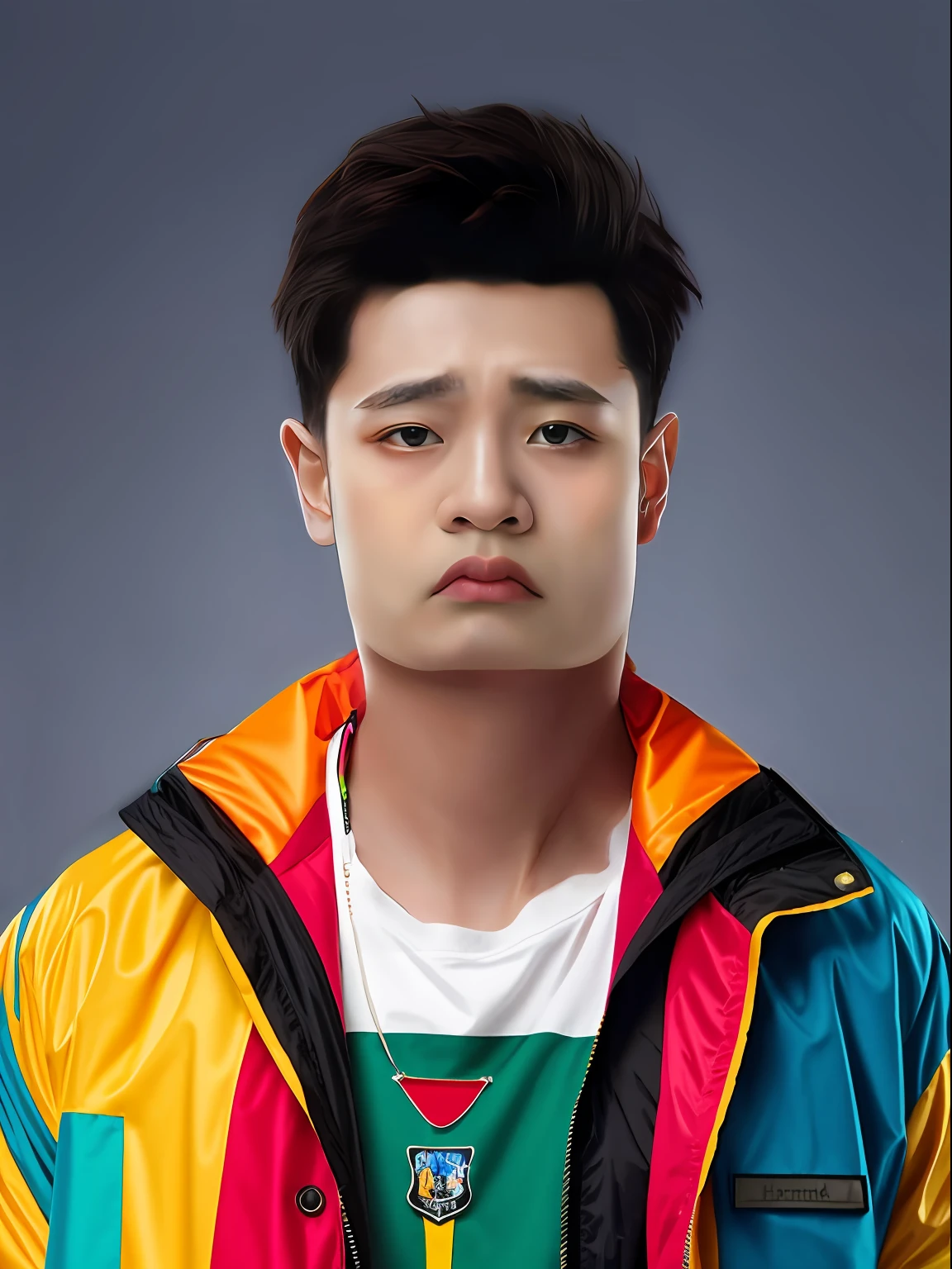 Colorful jackets,school badge