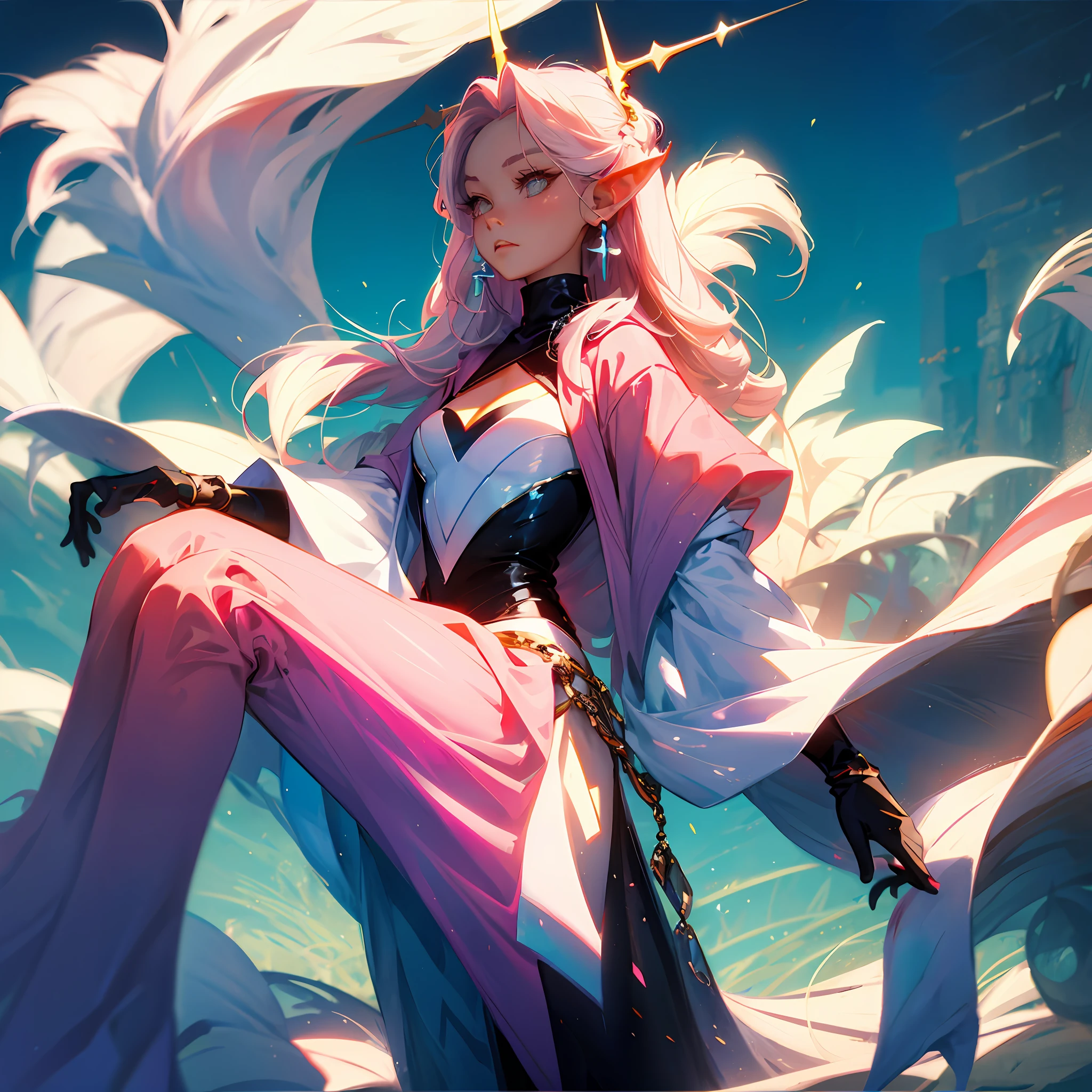 Anime girl with pink hair and pink costume, wlop rossdraws, rossdraws sakimimichan, artgerm and rossdraws, wlop and rossdraws, Ross Tran style, Ross Tran 8 K, rossdraws 2. 5, Extremely detailed Artgerm, Rosla global lighting, Style Artgerm, IG model | Art germ