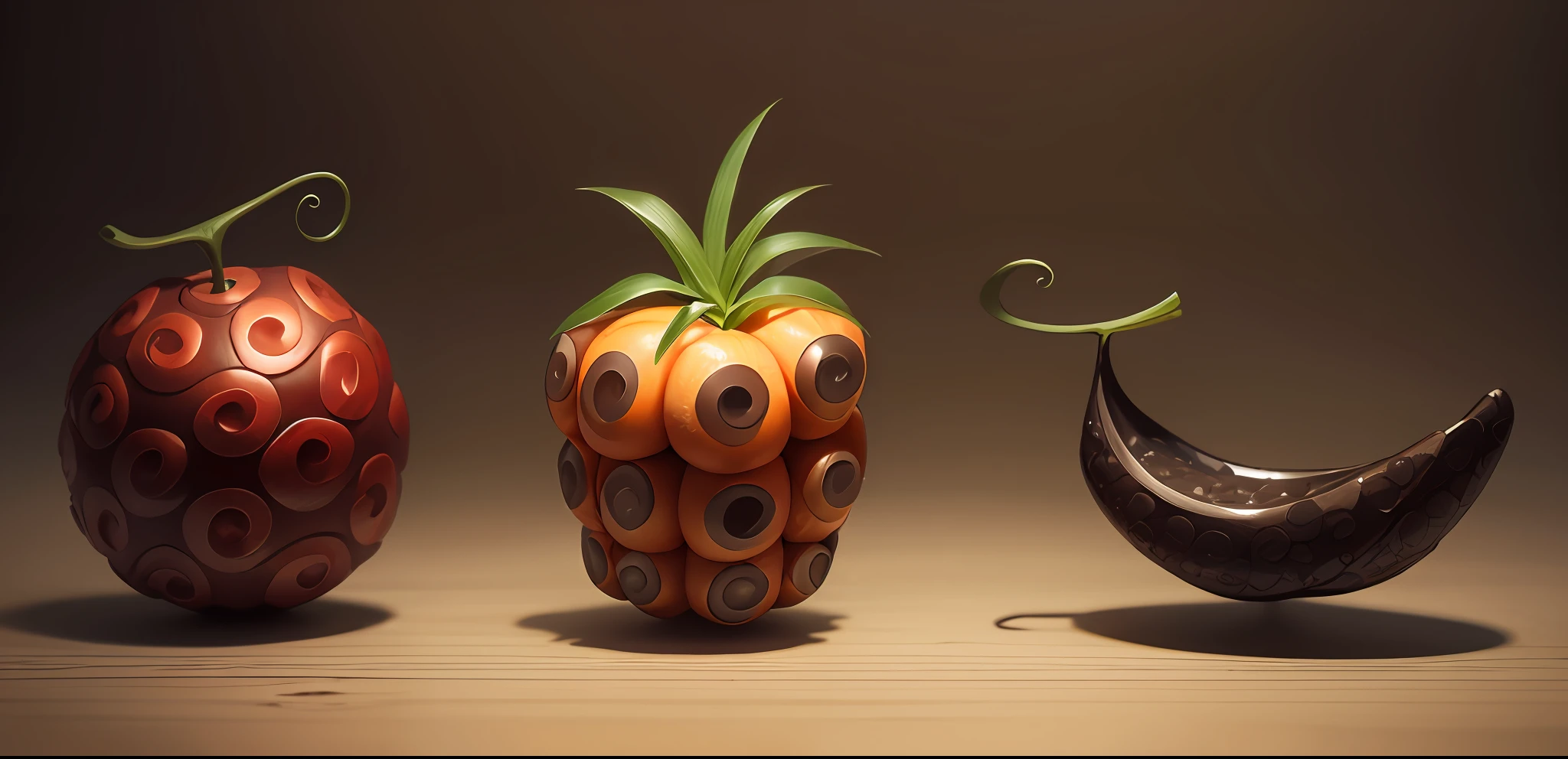 still-life,Devil Fruit,, conceptual art, macro photograph, kanon, Super detail, High details, Best quality
