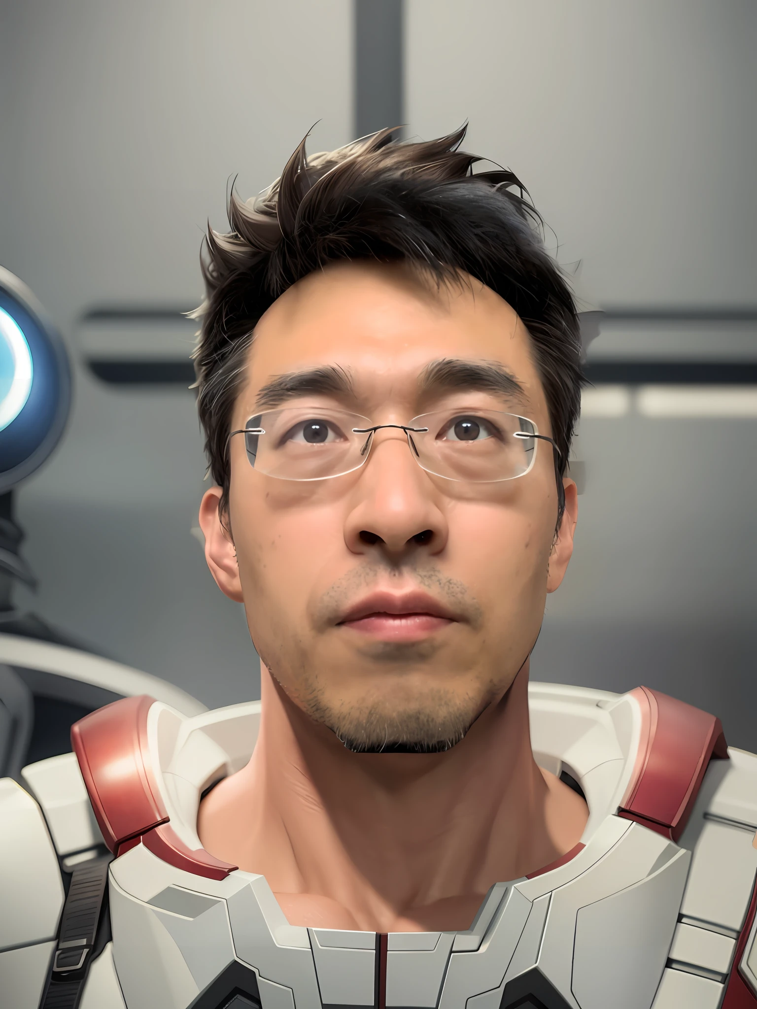Marvel, Old man Tony Stark, realistically, dynamic lights, old, gray stubble, full shoot, (extremely detailed CG unity 8k wallpaper), trending on ArtStation, trending on CGSociety, High Detail, Sharp focus, dramatic, photorealistic