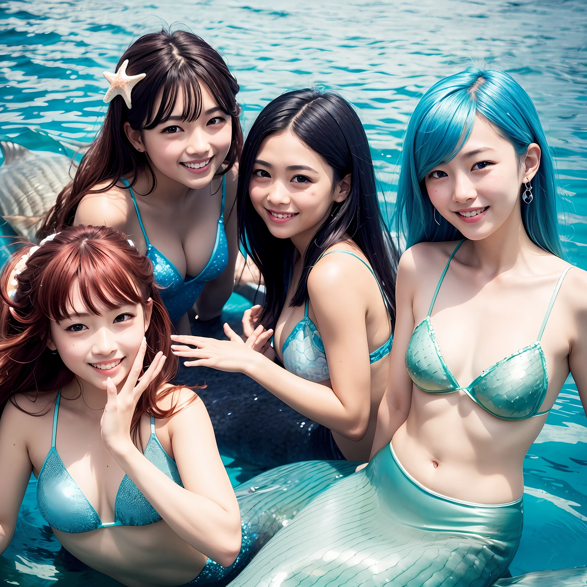 mermaids、Small fish、angelfish、kirakira、Light shining has five fingers、A smile for men and women --auto