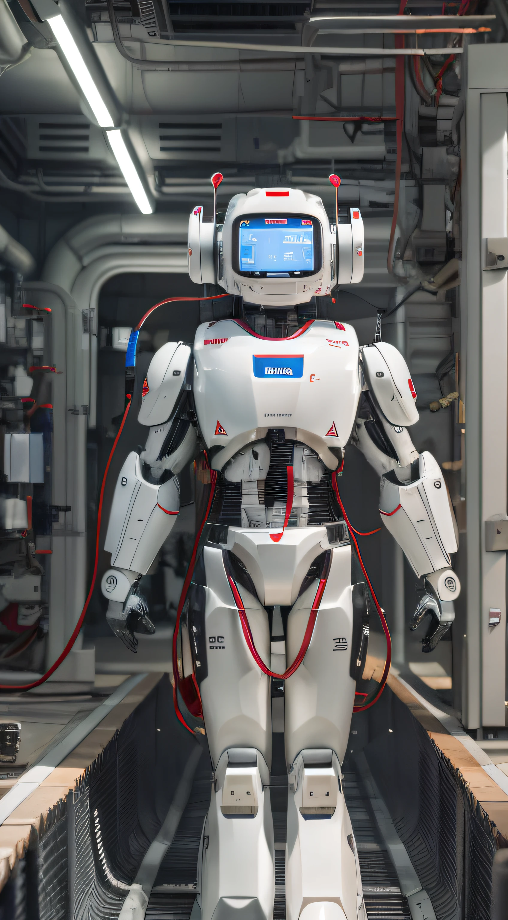 Add the ABB corporate logo to the robot's body --auto