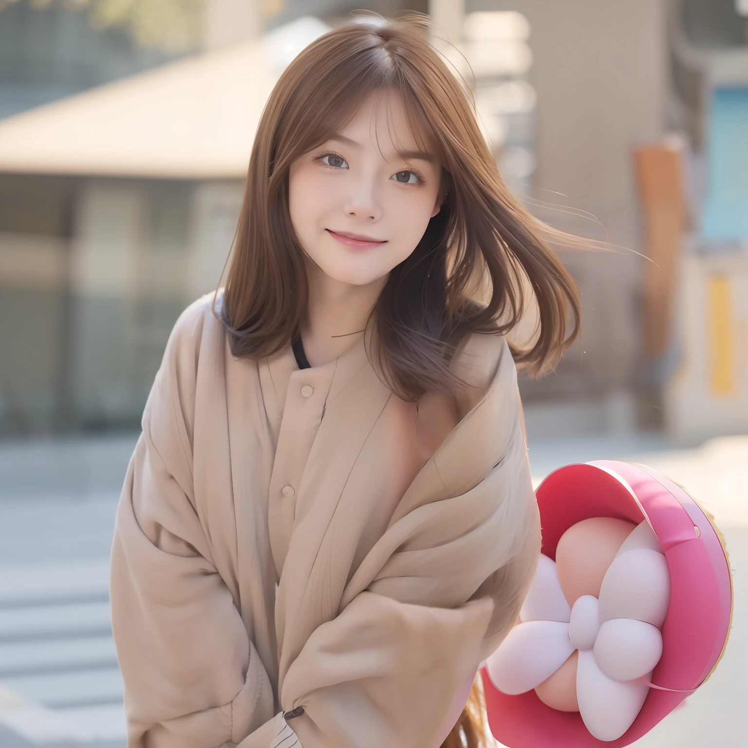 Full body photo,One man only,brunette color hair、whair、wince、long eyelasher、Solid round eyes、fakeanimalears、Light smile、Ear blush、fang、ultra-realistic realism、shadowing、anaglyph、stereograms、Standing painting、pov、atmosphric perspective、8k、super detailing、precise, Best quality at best