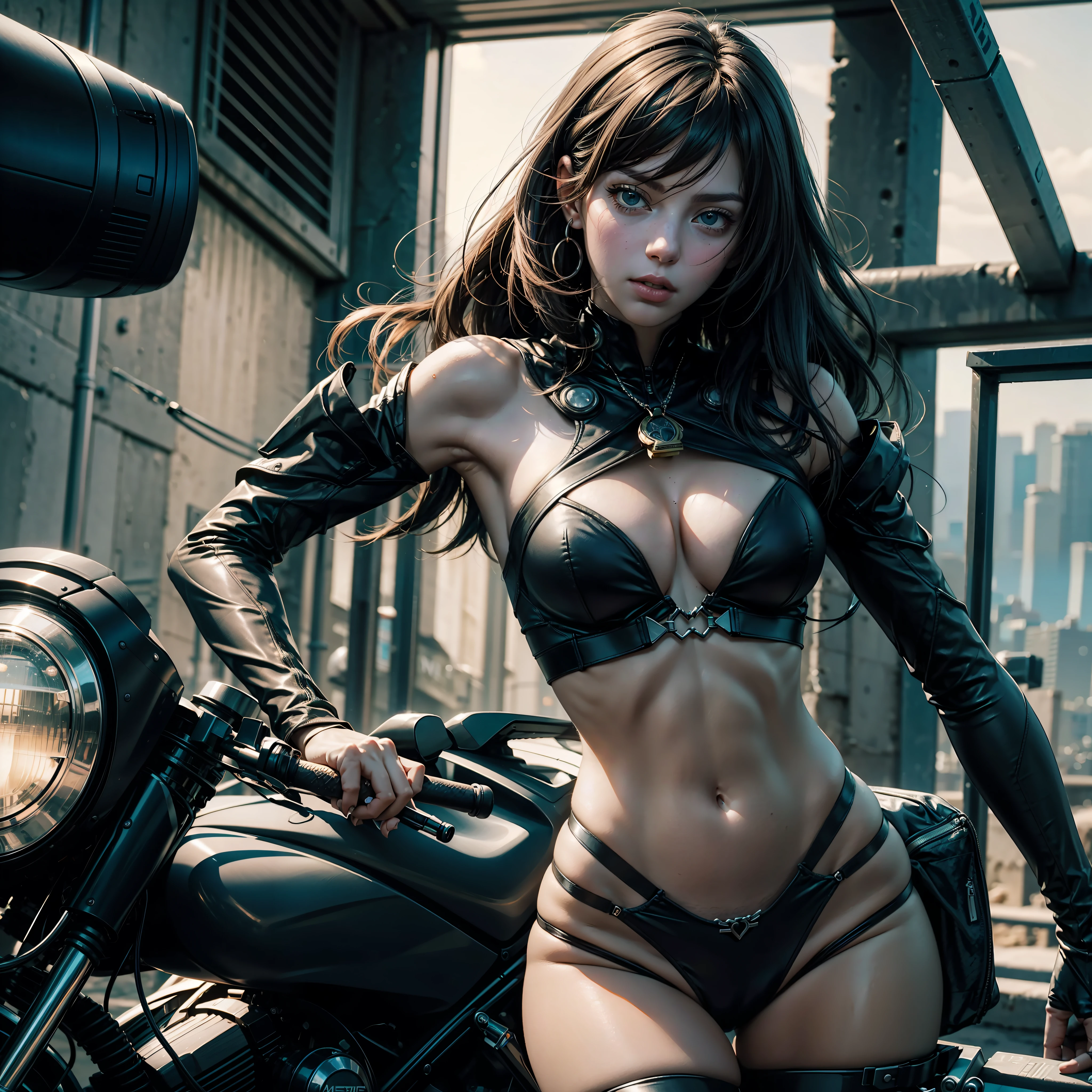 Bike Motocycle mercury Gold Divine mature female synthetic Armored Suit GSDF cyborgs "full-body prosthesis" augmented-cybernetic strange Urban sundrop chaos Scene transparent "Motoko Kusanagi" contre-jours "Heavy Metal" Devastating Will-o'-the-wisp war cyberpunk battle "luis Royo" jukebox Commander African Goddess dazzling slow-motion walk Cosplay "Tina Turner" Major decorated "Scarlett Johansson" Pilots "Batou Shirow's" Cowboy emblem "Ghost_in_the_shell" Fancy Vivid Yellow écusson key sunLight intricate luminescence volumetric:2 ultra:2 pro-Photorealistic:2 optimaux:2 quality:2 details:2 precise:2 reflex:2 max:2 resolution:2 perfection graduates:2 nettetés improved:2 Octane-rendues:2 opengl-shaders:2 UHD XT3 16K DSLR HDR UnrealEngine5 ombres profondeurs:2 analogiques color-coded 3DCG cgi vfx sfx fkaa txaa rtx ssao Symmetrical Body Athletic hairstyle bangs extatiques Tanned Skin Face sensuel Effects Cheekbones Glushing Embarrassed eye-liner saphirs saturate:2 beaux:2 dark eyes black pupils brown iris lazulis turquoise open:2 mouth teeth obvious smiles:2 Floating Jacket Fixed Eccentric Cape onyx Shoulders-Off Shirt Lace Clavicles White Papillotes embroidered breasts varied:2 pointed satin bikini corsait navy thick leathers felt skirts matching ample swinging spinels navel waist belt-chastity padlock Gold silver agate pubis bristles:2 scarlet pubis-hairy:2 indigo underwear Snap garters thighs legs gothic stainless steel boots fleuraison incandescentes CGSCOSITY toys Cristallines Truck Mecha robot magic heart hearth rubis invoques Tachikoma (EOS R6 135mm 1/1250s f/2.8 ISO400):2 fullbodye Mécanisés adaptable Canon-ion flash blow glow mannequins dramatic opale Saber straight fully dressed armor heavy chrome metallic flat rune lava bands helmet-antenne Tourmaline glyphes plasma brasses cuivres chef-d' equirectangular background 360 Earth outdoor engravings tattoo (par Michelangelo) Bruce Weber girls varied nsfw etc.