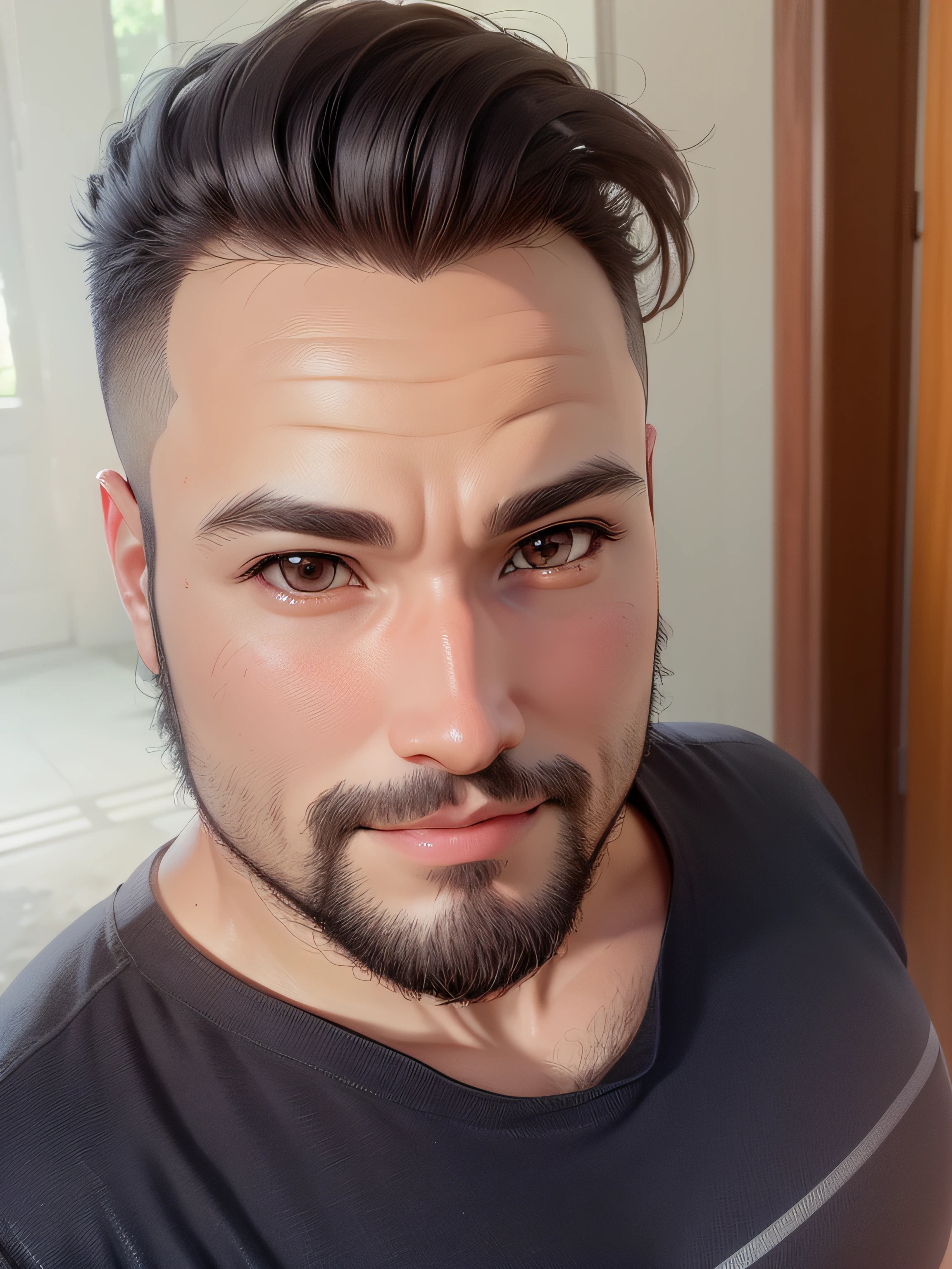 cute miniature, anime style, whole body, cute, smiling, unreal engine, detailed, forest background, ultra high definition, 32k